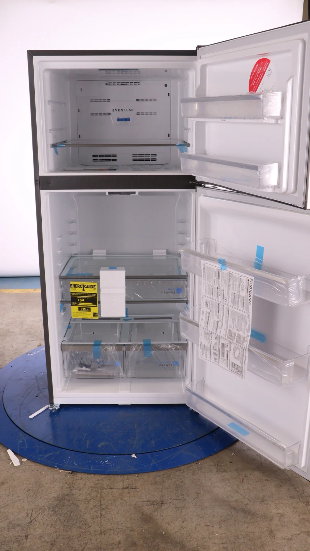 FRIGIDAIRE GALLERY 30 IN. 20.0 CU. FT. STAINLESS STEEL TOP FREEZER REFRIGERATOR - FGHT2055VF - Inhomebuy