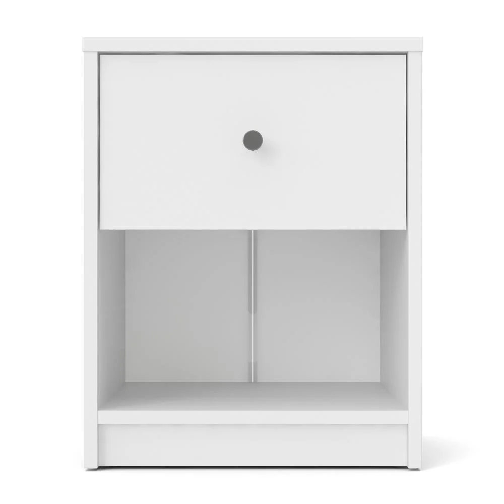 Studio 1 Drawer Nightstand, White - Inhomebuy