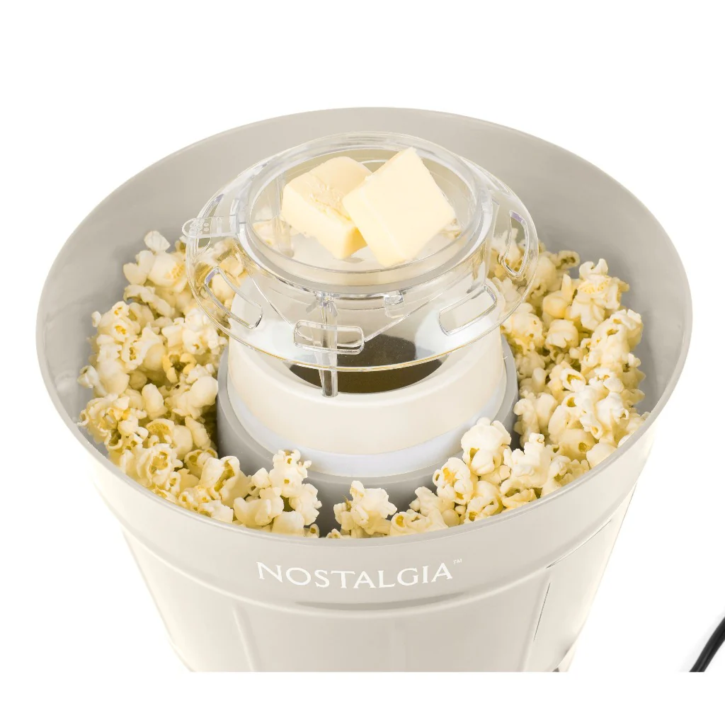 Hot Air Popcorn Maker and Bucket, Khaki - Inhomebuy
