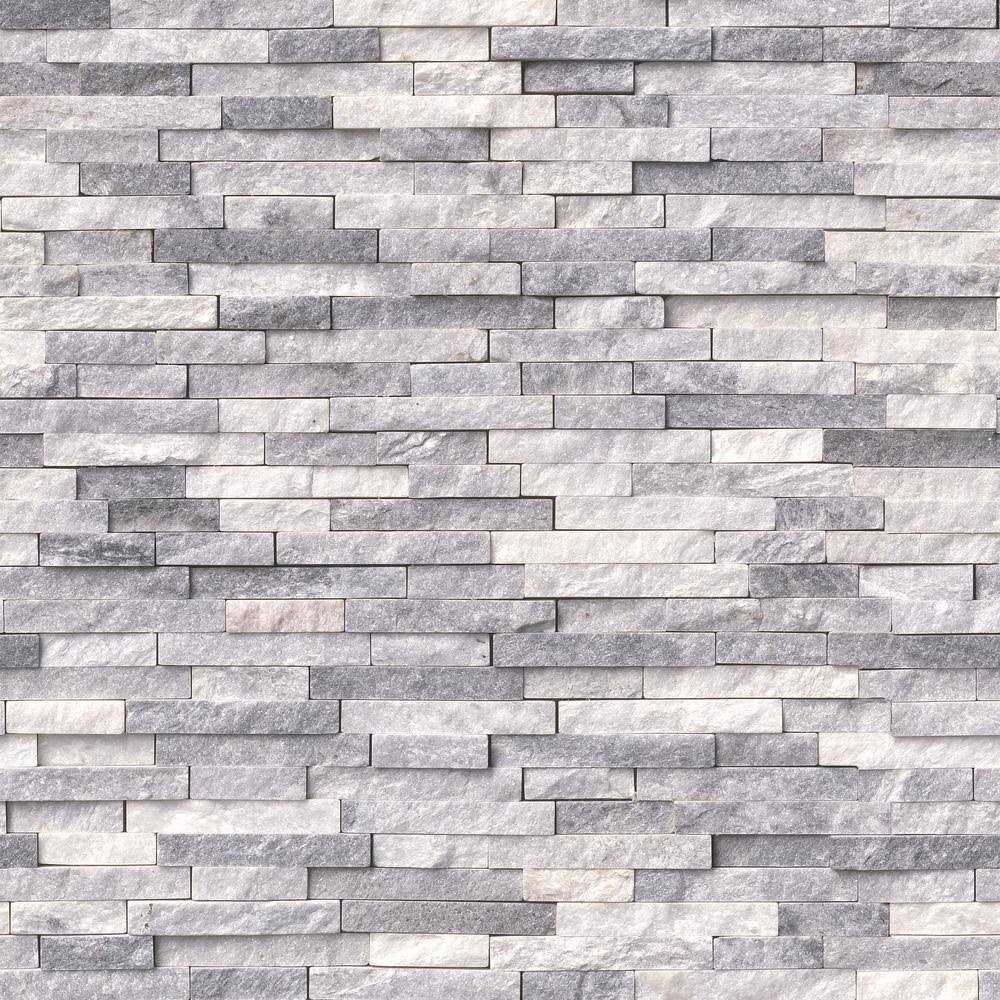 MSI Alaska Gray Ledger Panel 6 in. x Natural Marble Wall Tile - Inhomebuy