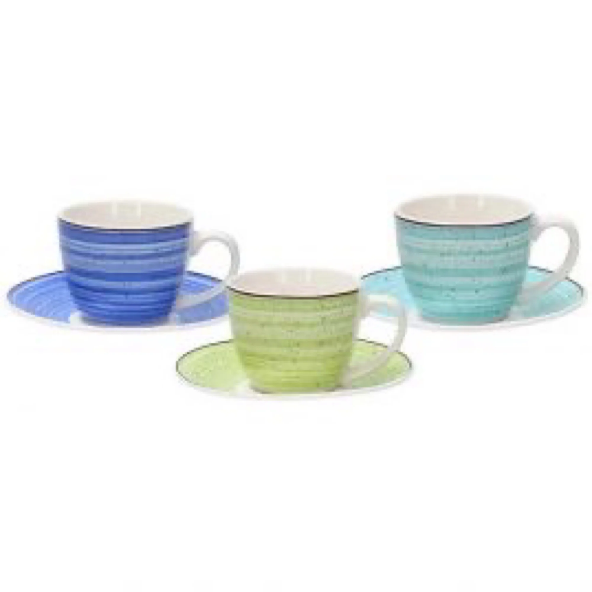 Bahamas Pack 6pcs Coffee Cups with Saucer - Inhomebuy