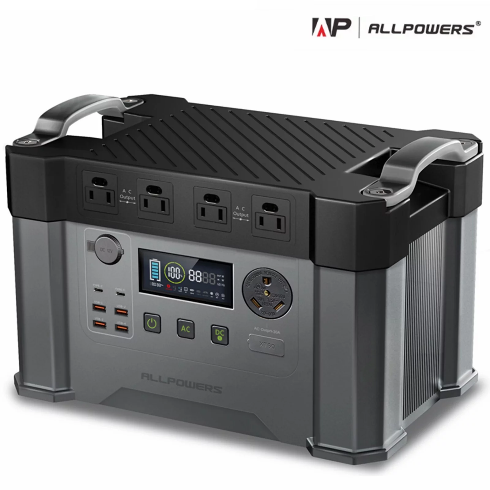 ALLPOWERS S2000 Pro Portable Solar Generator, 2400W 1500Wh Portable Power Station for Camping RV Camper Home Emergency - Inhomebuy