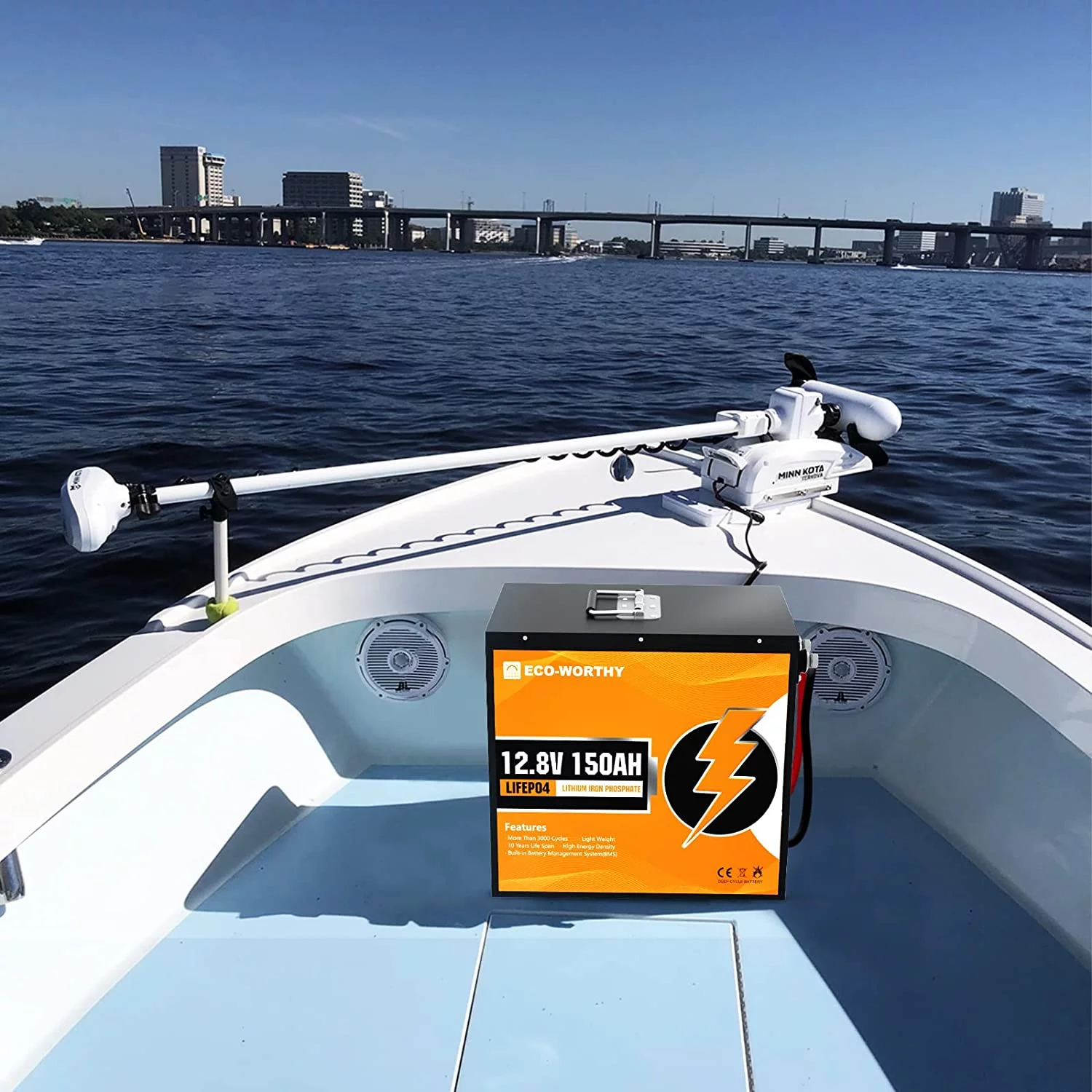 Eco-Worthy 12V 20AH Lithium Battery LiFePO4 Battery Deep Cycle for Outdoor Camping RV Boat Solar System - Inhomebuy