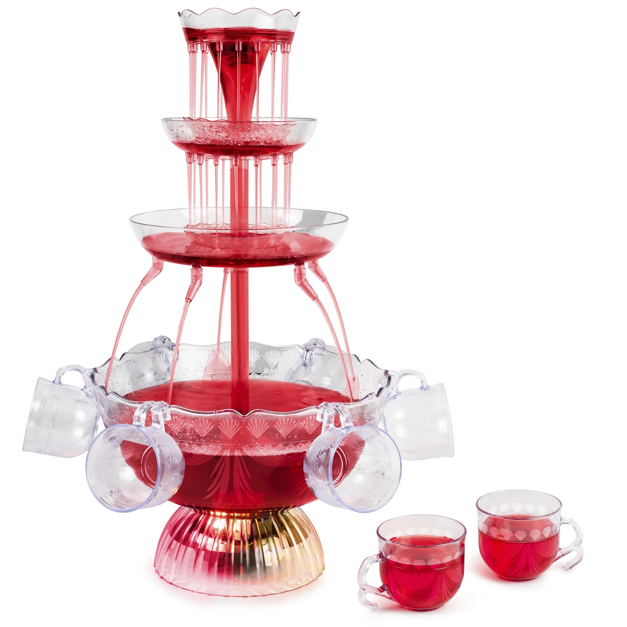3-Tier Lighted Party Fountain - Inhomebuy