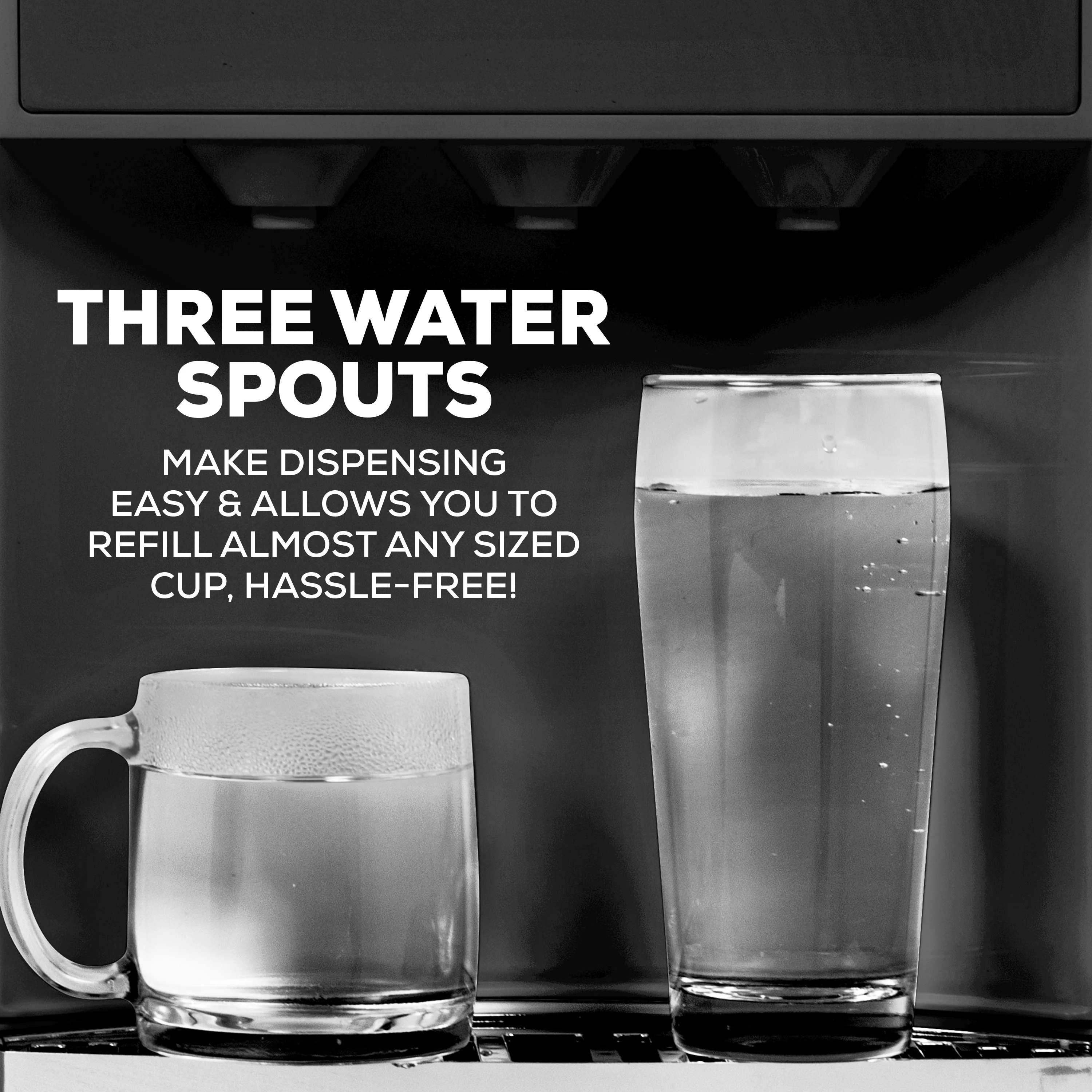 Igloo Retro Hot, Cold & Room Temperature Bottom-Load Water Dispenser - Inhomebuy