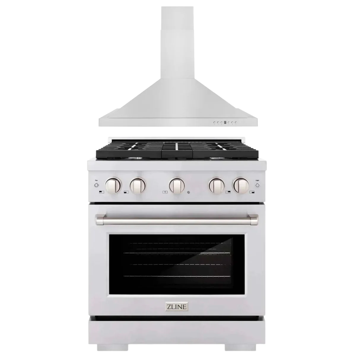 ZLINE Appliance Package - 30 in. Gas Range and 30 in. Range Hood, 2KP-SGRRH30 - Inhomebuy