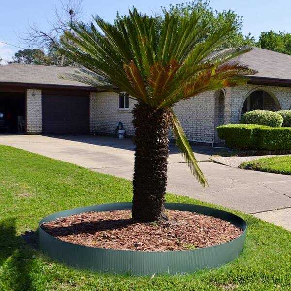 Worth Garden 20 ft. x 6 in. Galvanized Steel Corrugated Landscape Lawn Edging - Inhomebuy