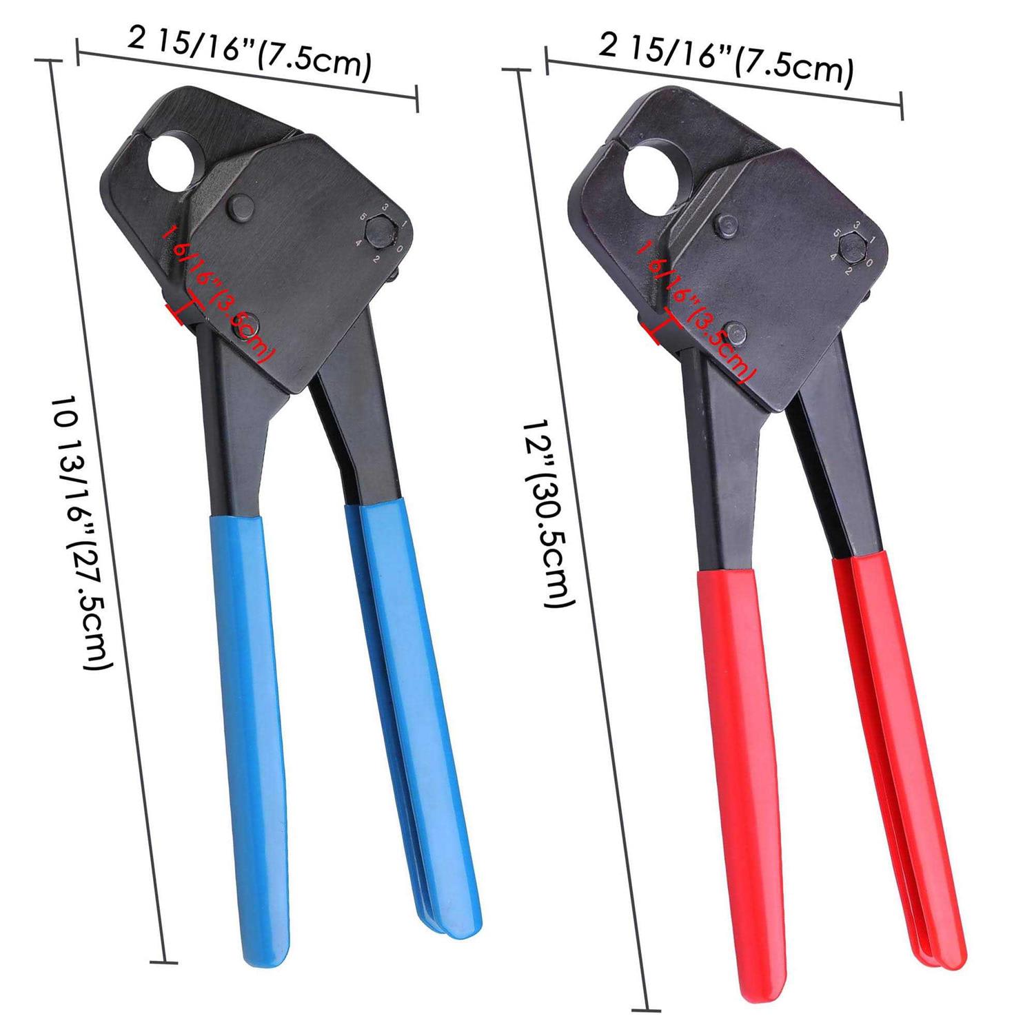 Yescom 1/2 3/4 PEX Crimper Copper Ring Crimping Tool Go/no Go Gauge - Inhomebuy