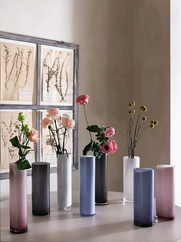 Petrol Tubulare Vase H 35 Glass Design Wetube - Inhomebuy