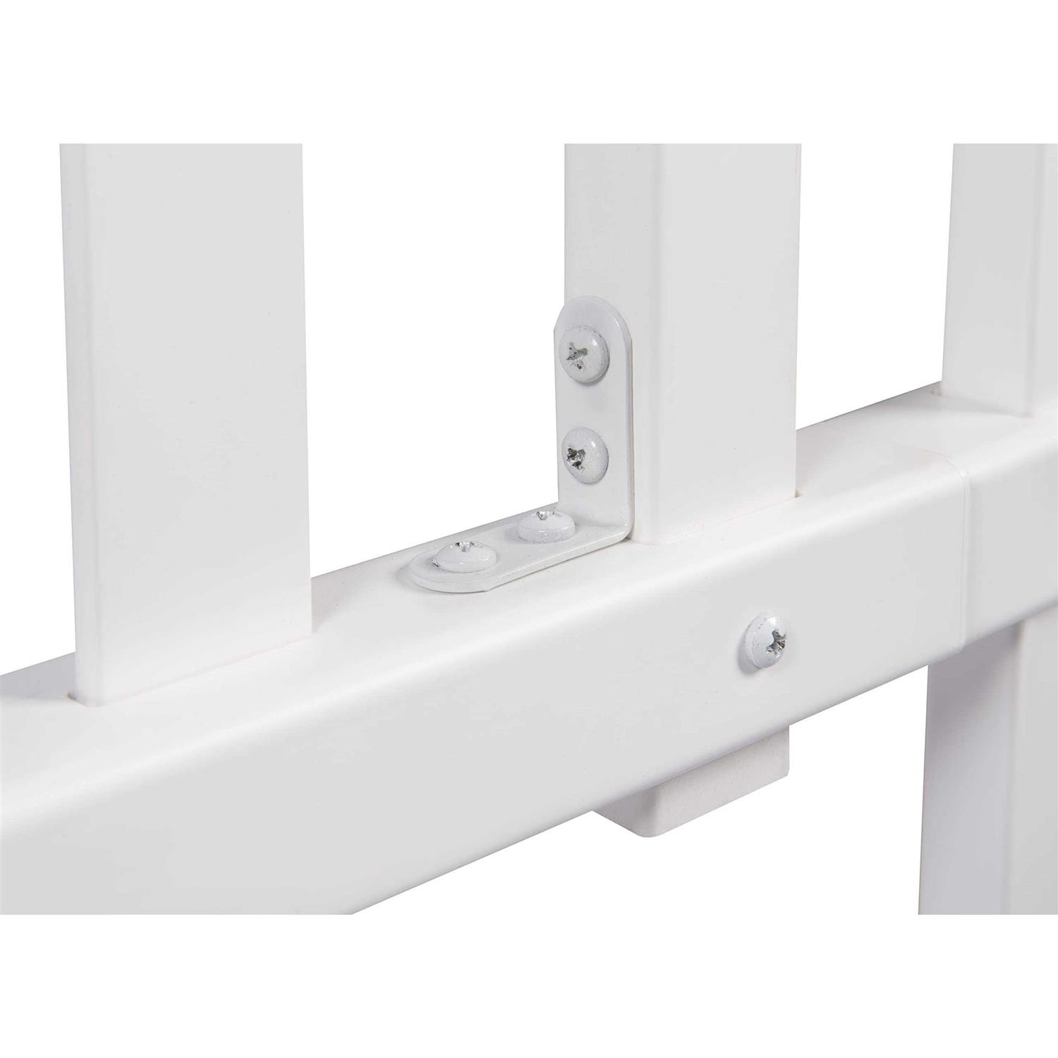 Zippity Outdoor Products ZP19018 Manchester No-Dig Vinyl Fence White - Inhomebuy