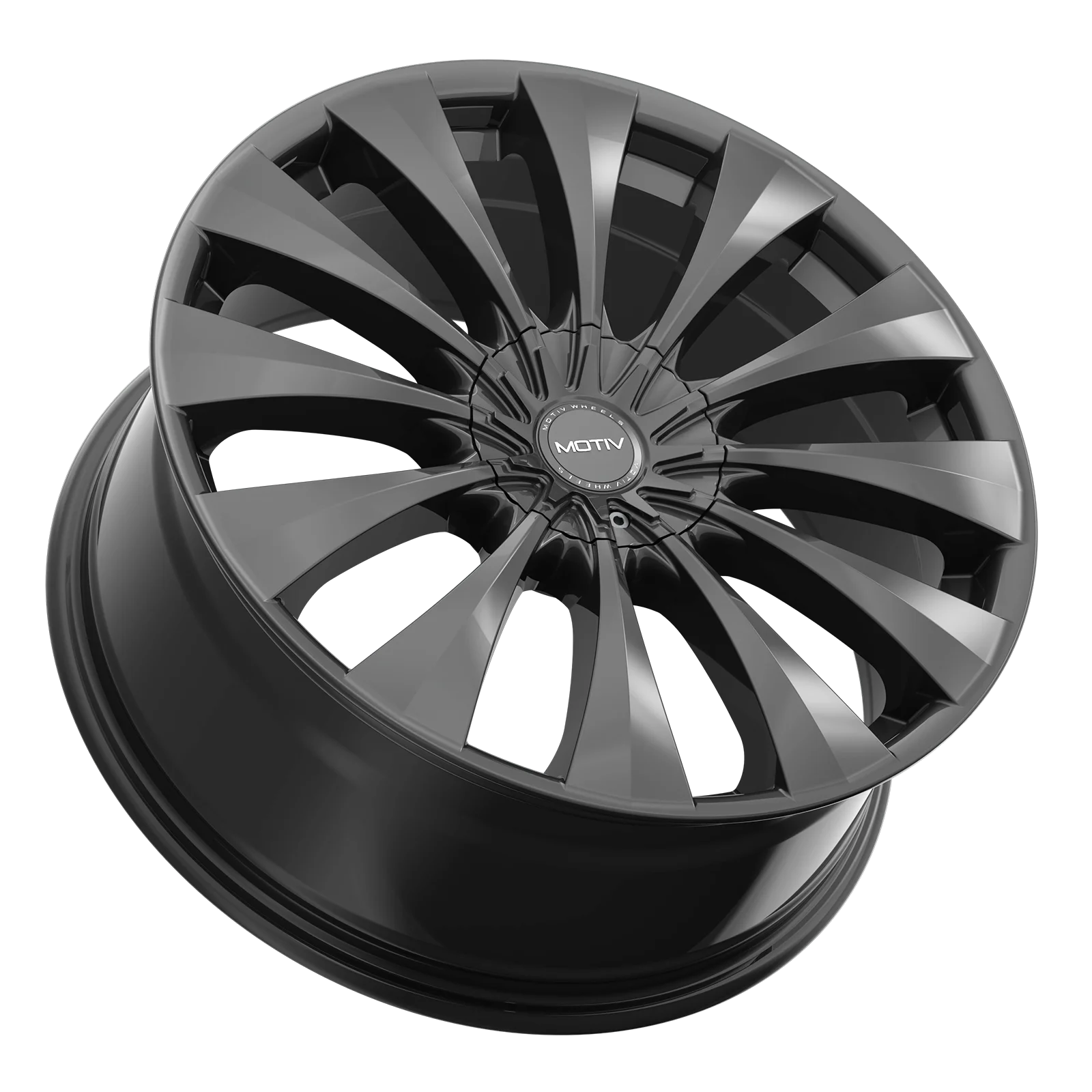 Motiv 436B 436B-6751838 16X7.5 5X100 / 5X4.50 (+38) MTV 436B (HB 73.1) Gloss Black Cast Aluminum - Inhomebuy