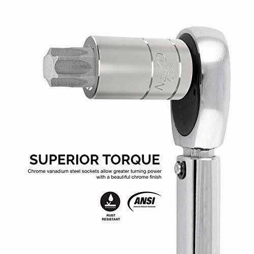 Neiko 10083A Master Torx Bit Socket and External Torx Socket Set, S2 and CrV Steel - Inhomebuy