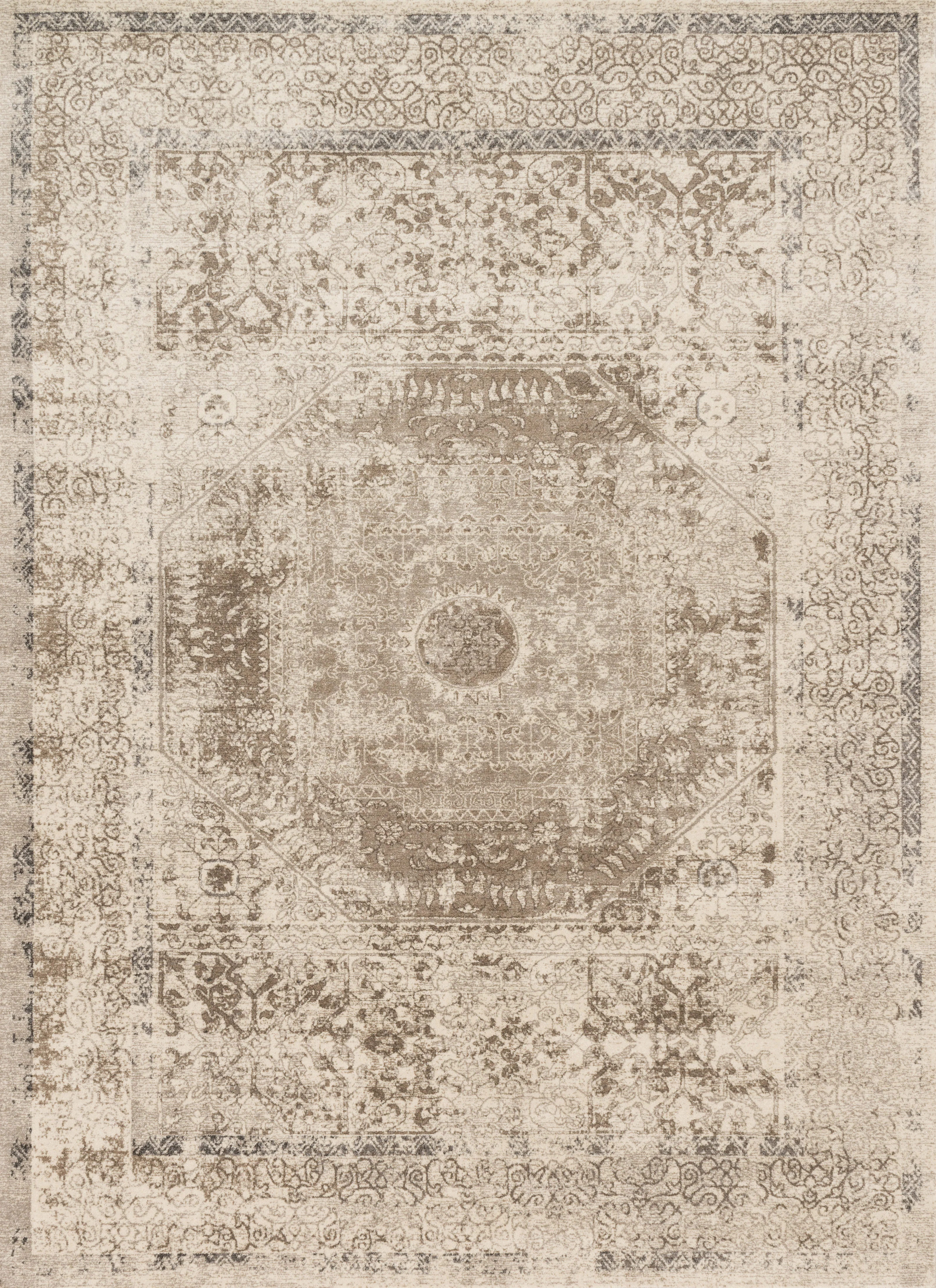 Loloi Rugs Century Collection Rug in Taupe, Sand - 9'3