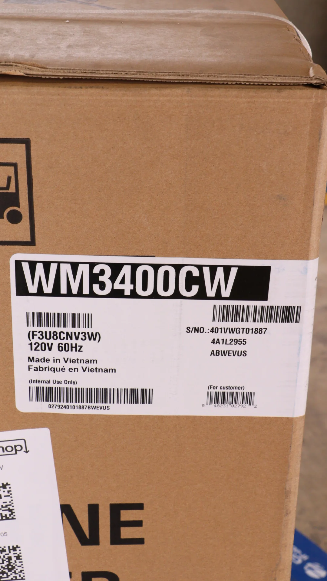 LG WHITE 5.2 CU. ULTRA LARGE FRONT LOAD WASHER - WM3400CW - Inhomebuy