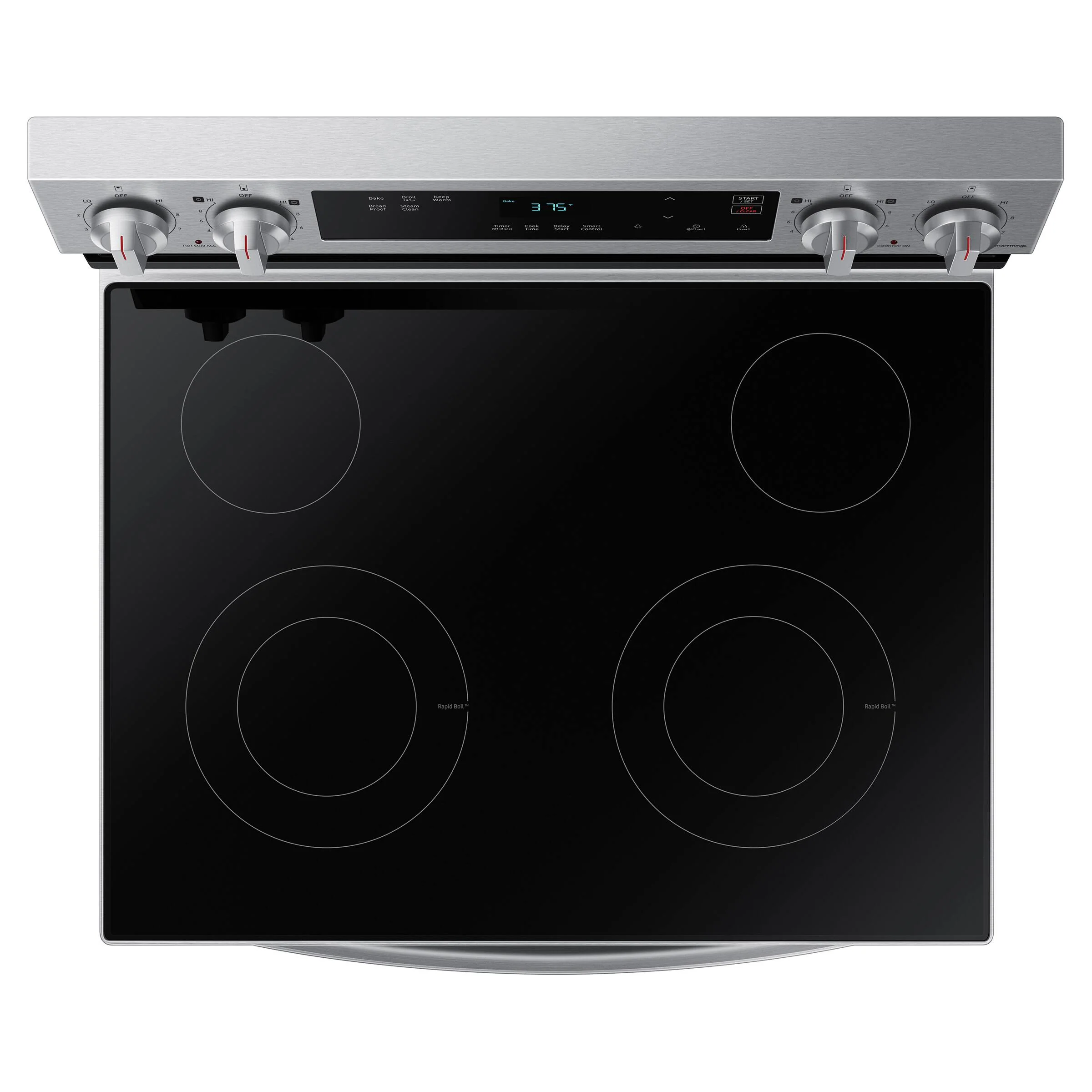 SAMSUNG 30 IN. 6.3 CU. FT. STAINLESS STEEL ELECTRIC RANGE WITH STEAM CLEAN AND BUILT-IN WI-FI - NE63 - Inhomebuy