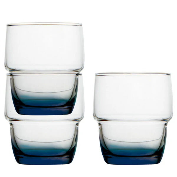 Ecozen Stackable Glass �?Party Blue �?6 Pcs - Inhomebuy