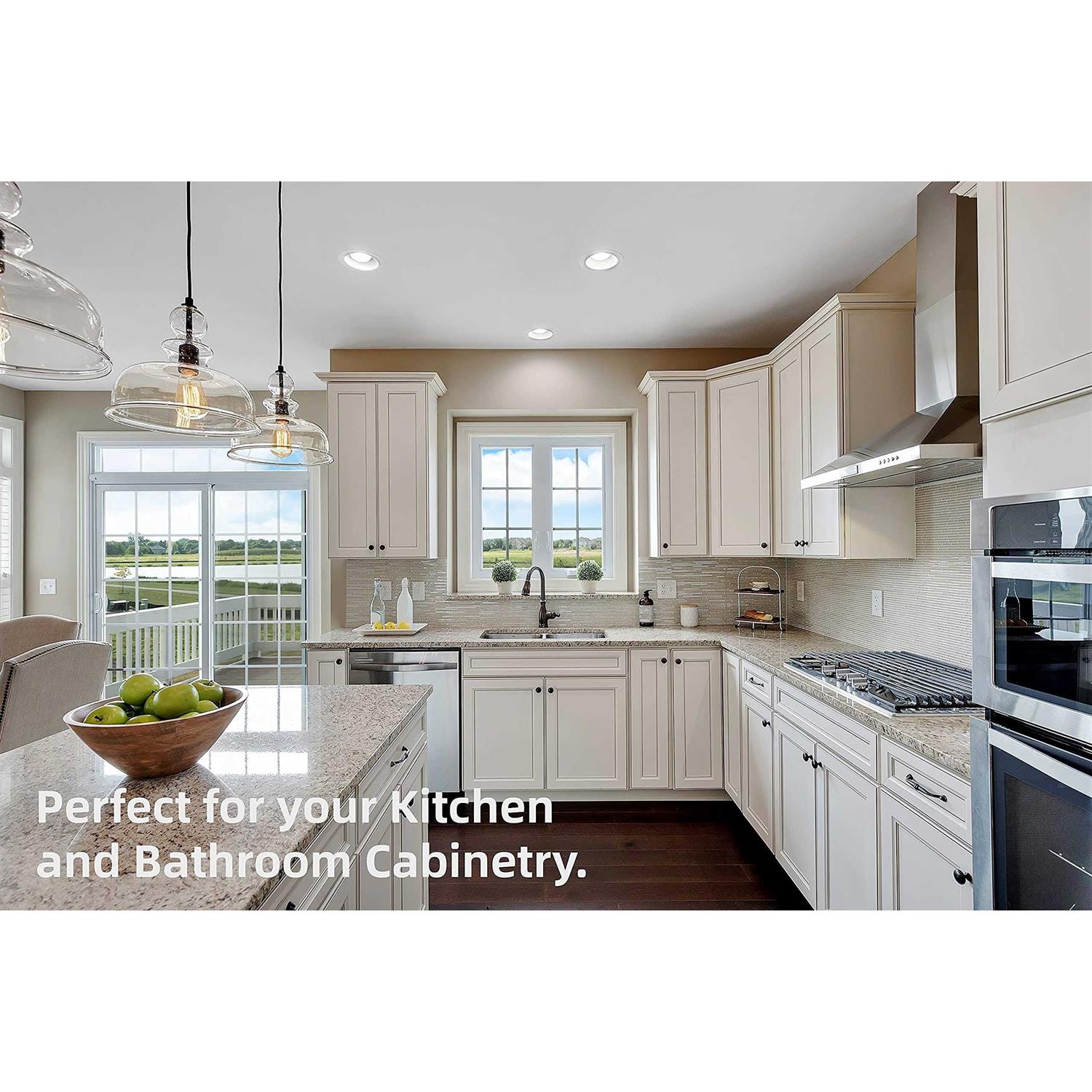 Decobasics Oil Rubbed Bronze Cabinet Hinges for Kitchen Cabinets -1/2 Overlay -Self Closing Kitchen Cab - Inhomebuy