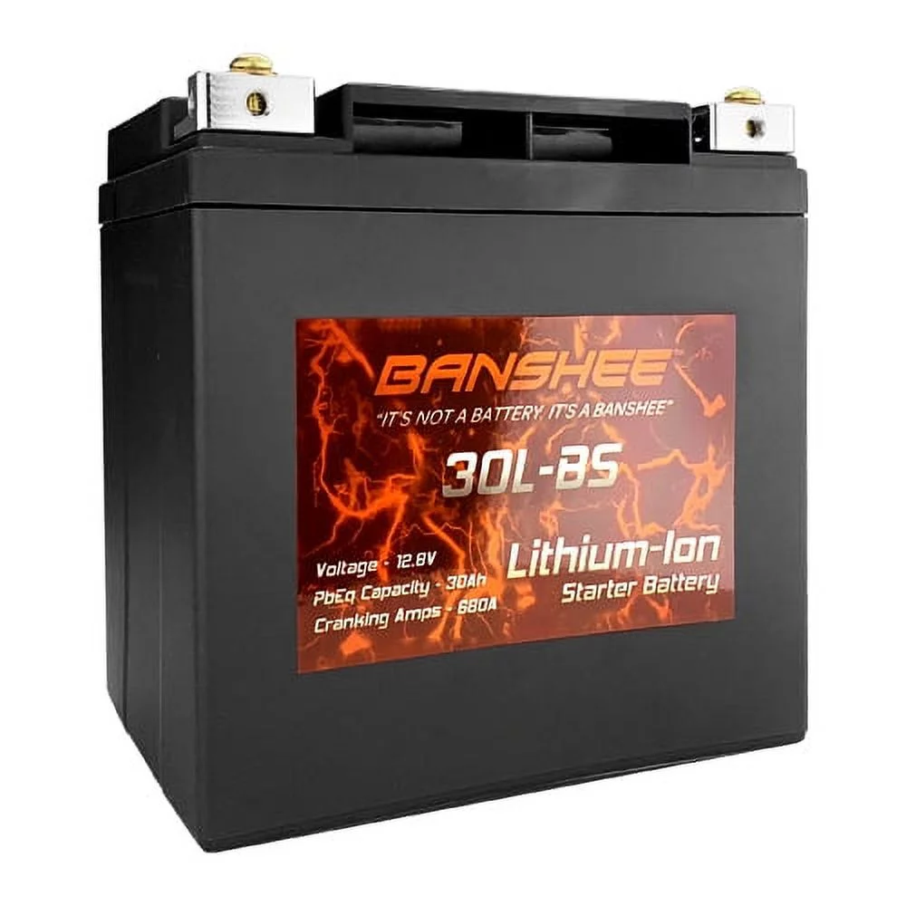 Banshee 12.8 V 30Ah Lithium Ion PIX30L-BS Battery for Arctic Cat, BRP (CAN-AM) UTVs - Inhomebuy