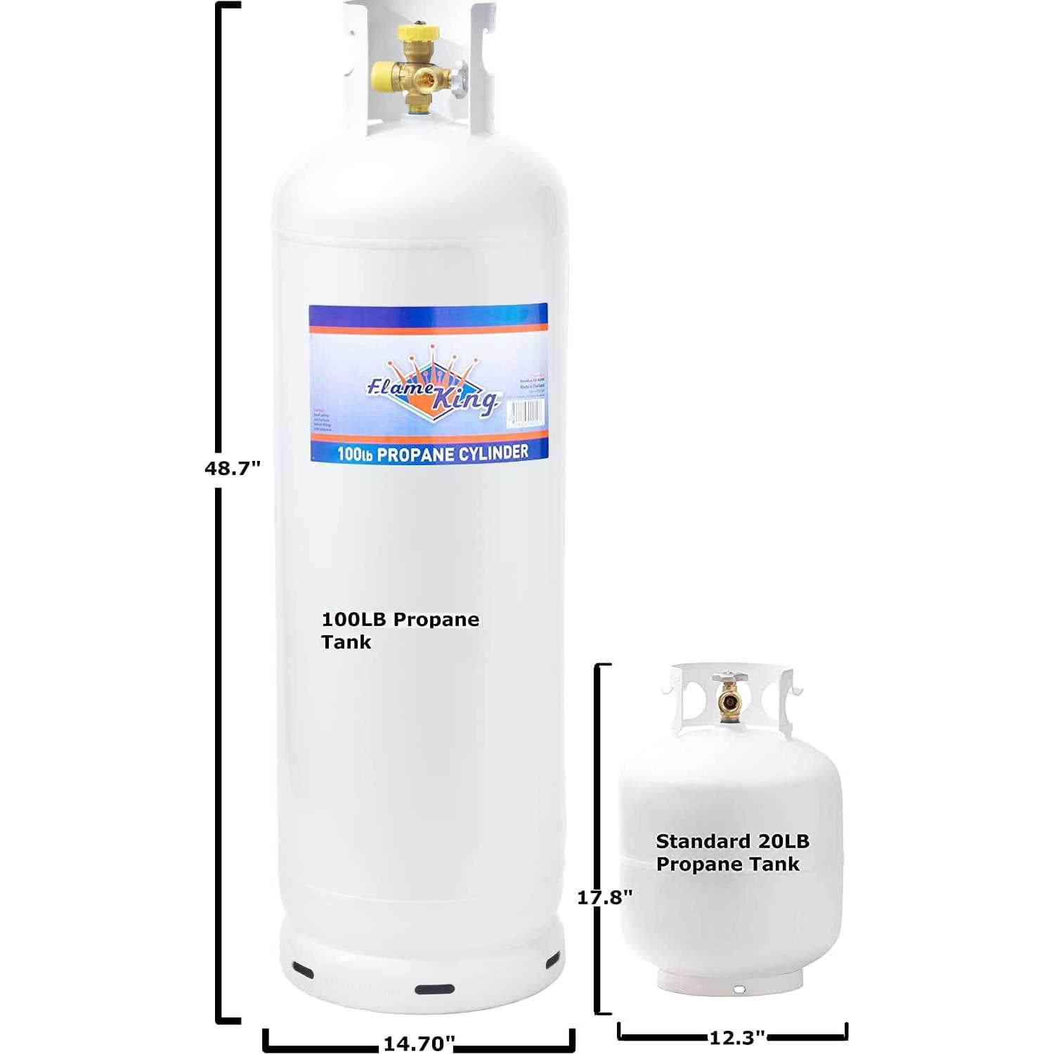 Flame King 10 Pound Propane Tank Cylinder with Type 1 OPD Valve - Inhomebuy