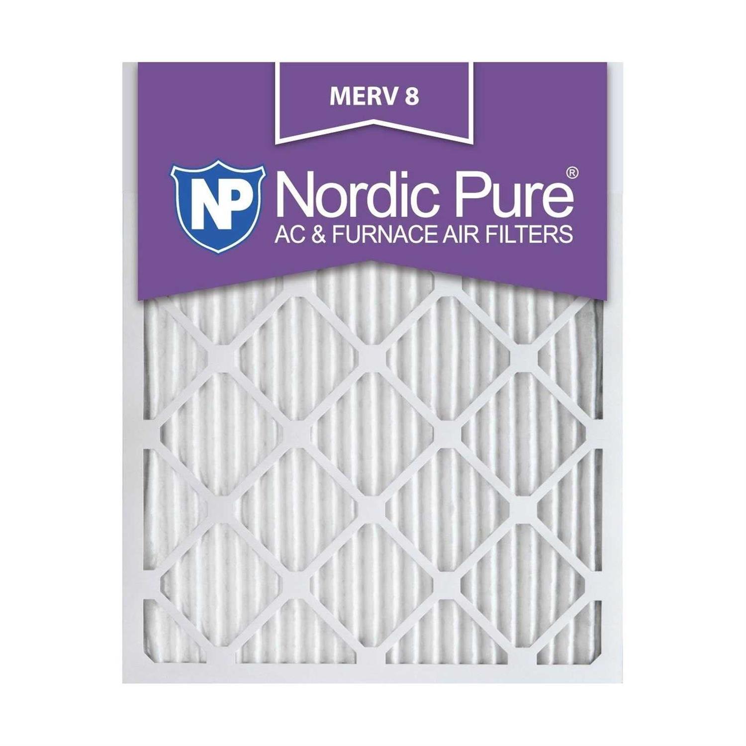 Nordic Pure MERV Pleated Plus Carbon AC Furnace Air Filters - Inhomebuy