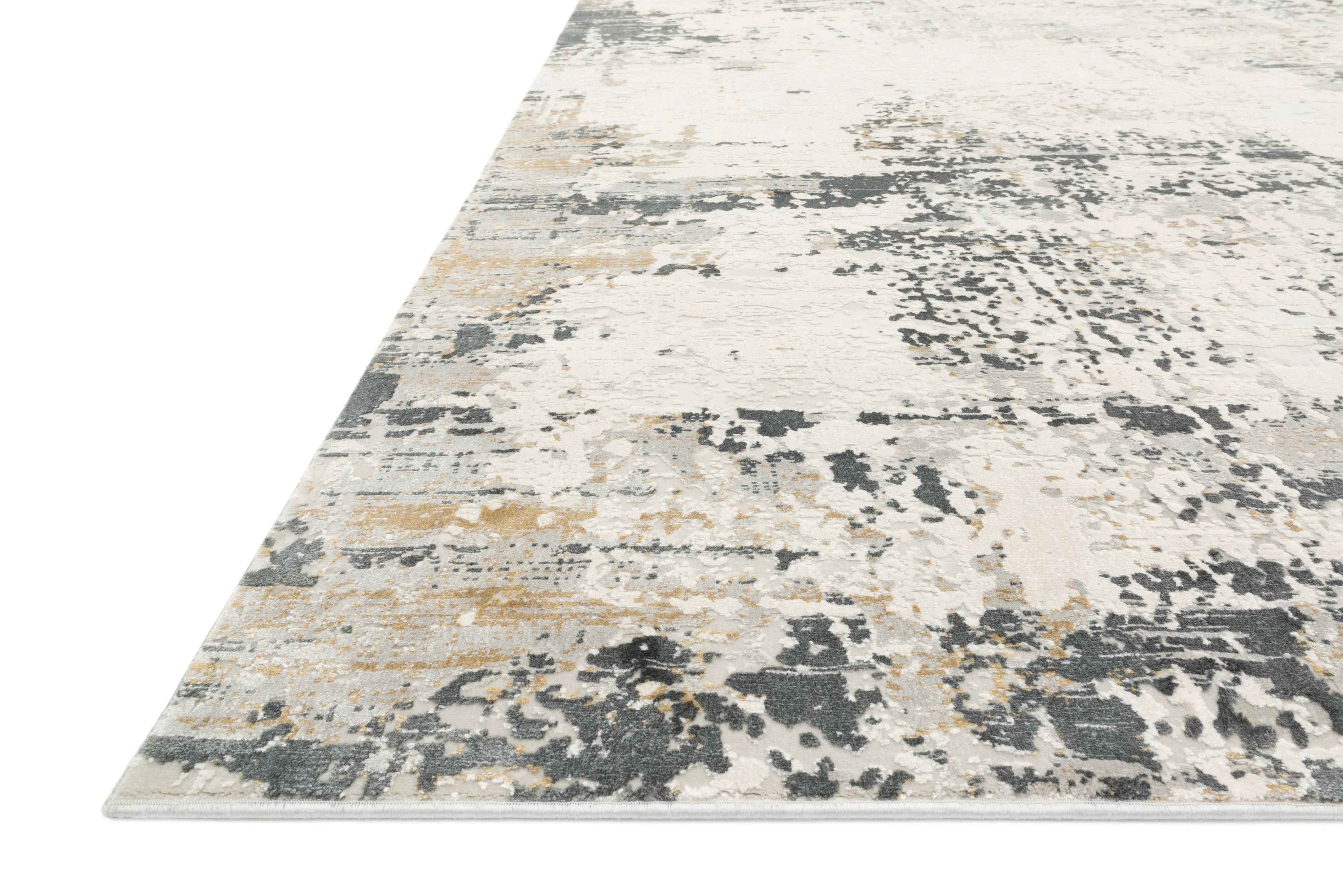 Loloi Rugs Sienne Collection Rug in Ivory, Granite - 5'3