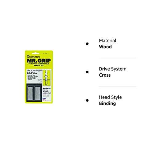 Woodmate 2498 Mr Grip Screw Hole Repair Kit - Inhomebuy