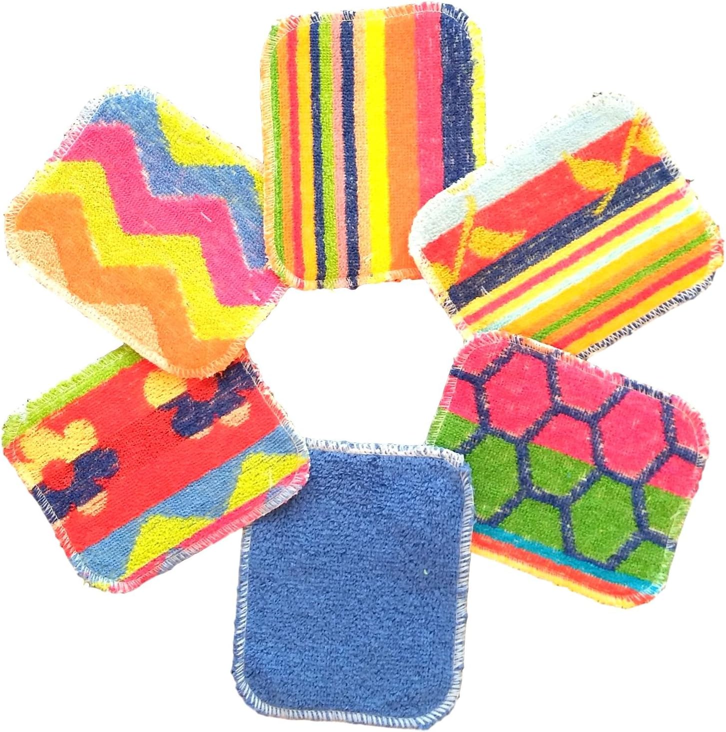 World's Best Flat Pot Scrubbers 1-Pack (Assorted Design / Colour) | ITEM V - Inhomebuy