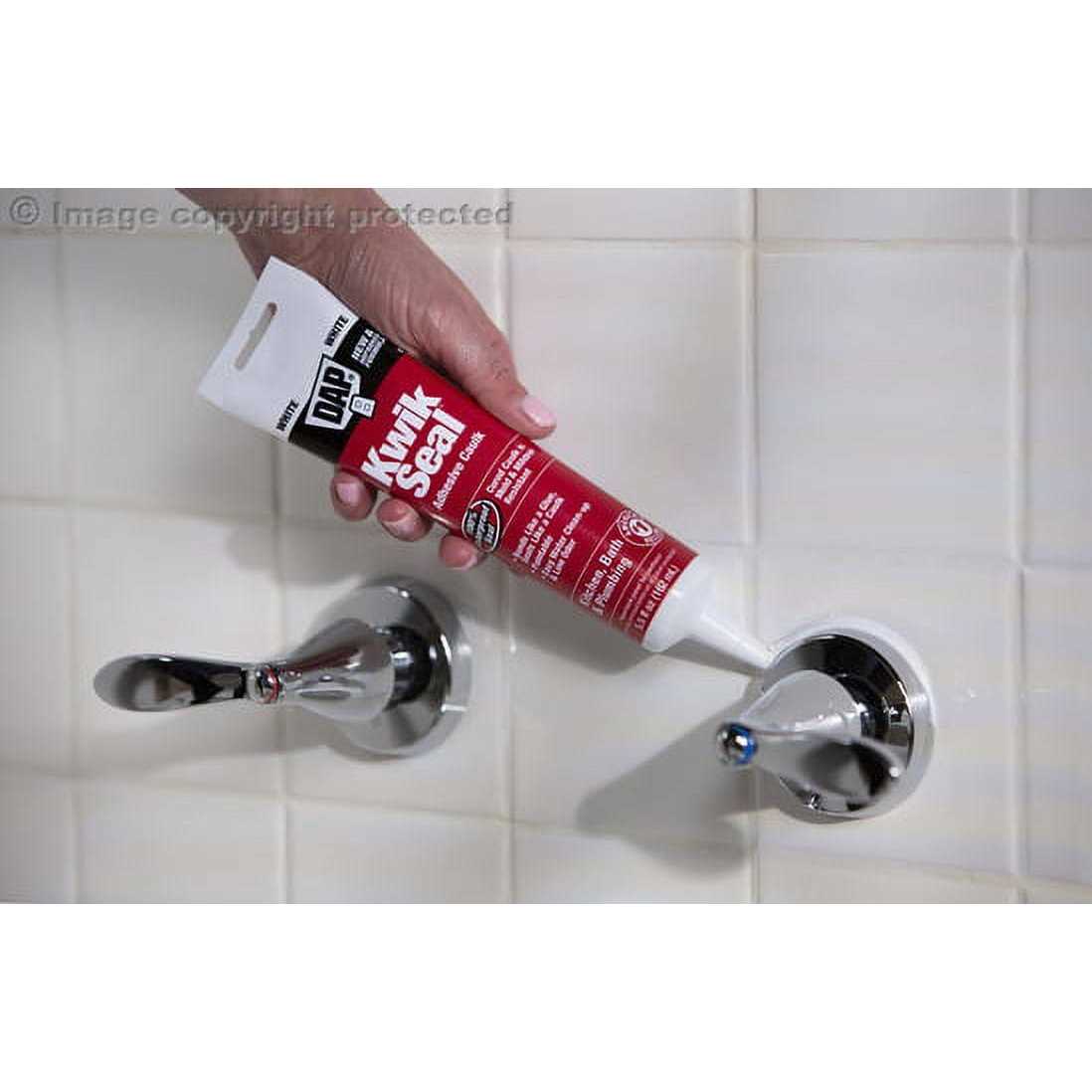 Dap Kwik Seal 18001 Adhesive Caulk White - Inhomebuy