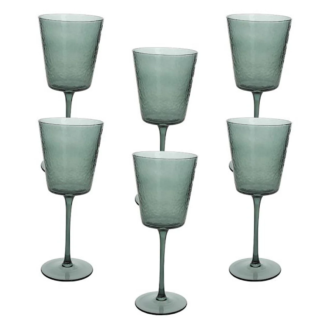 Goblet Verto Alice Fume 370cc set of 6 - Inhomebuy