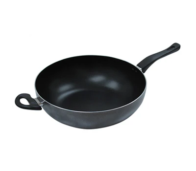 Healthy Bear Wok |BCAL-24W-IN| 24cm Pressed Aluminum INDUCTION compatible - Inhomebuy