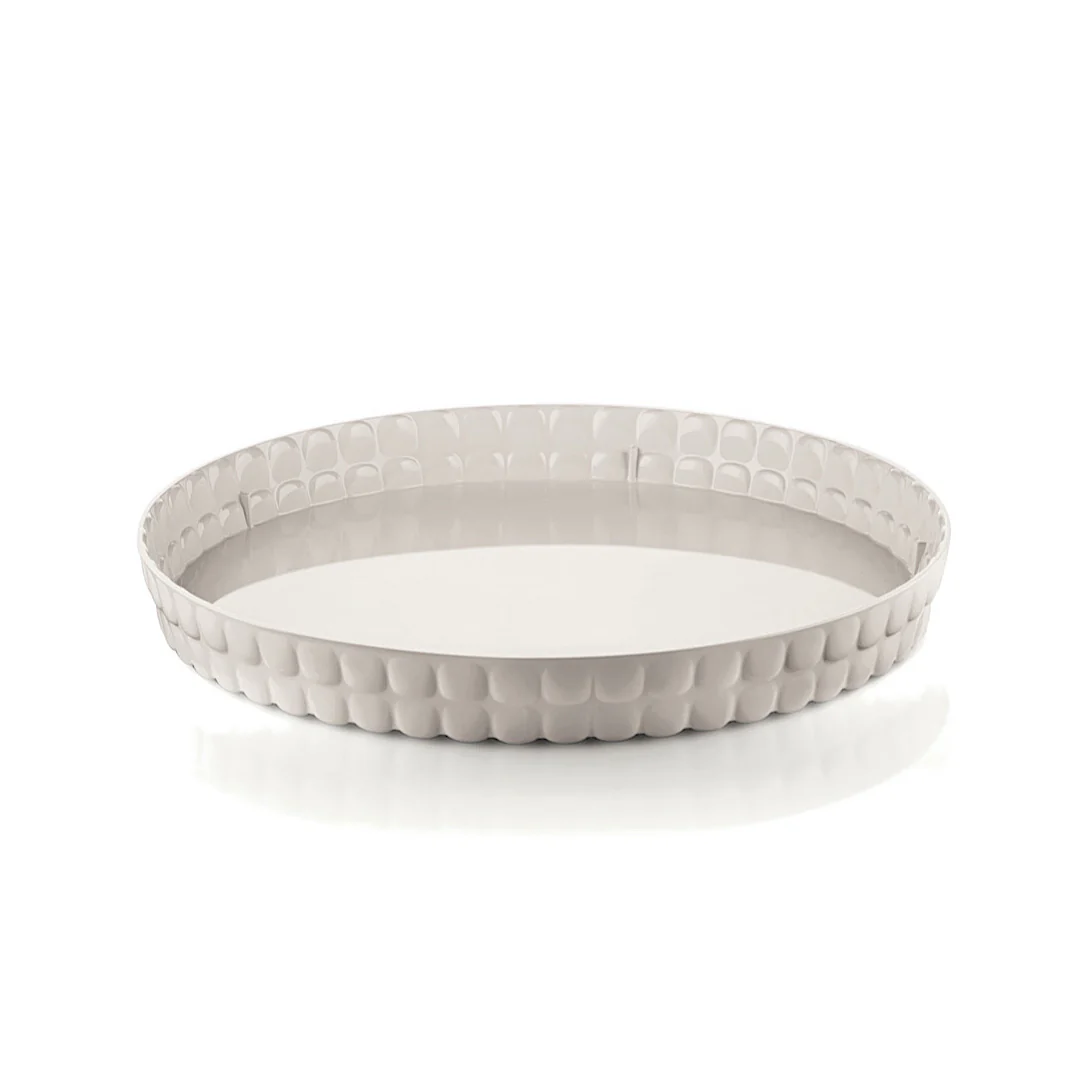 Round tray Milk white - Inhomebuy
