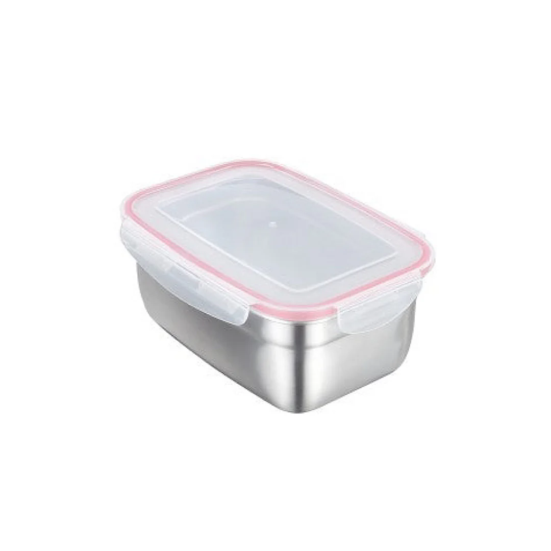 Inox Food Container Titanium 1900ml Rect - Inhomebuy