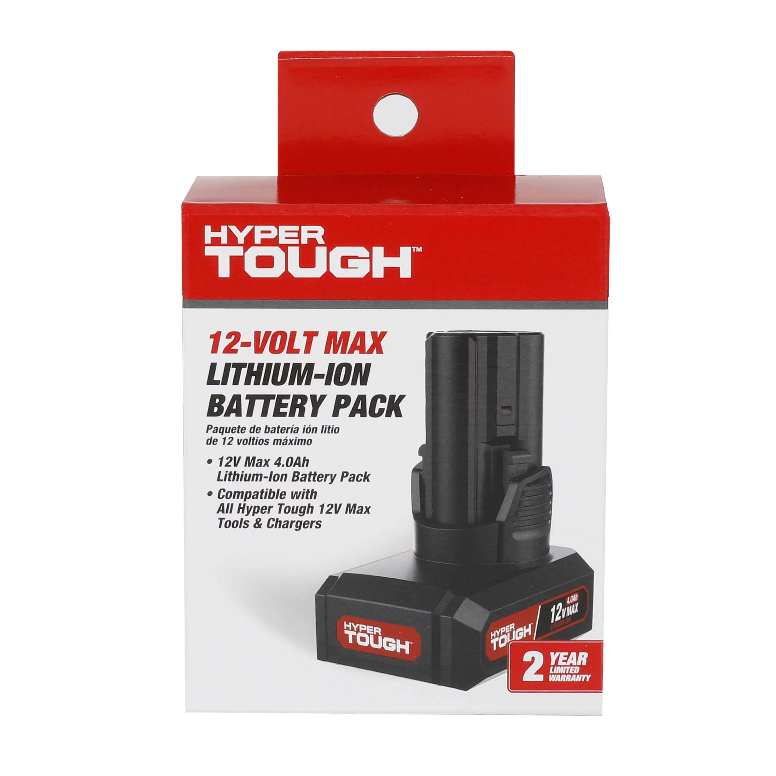 Hyper Tough 12V Max Lithium-Ion 4.0Ah Battery, Model 80104 - Inhomebuy