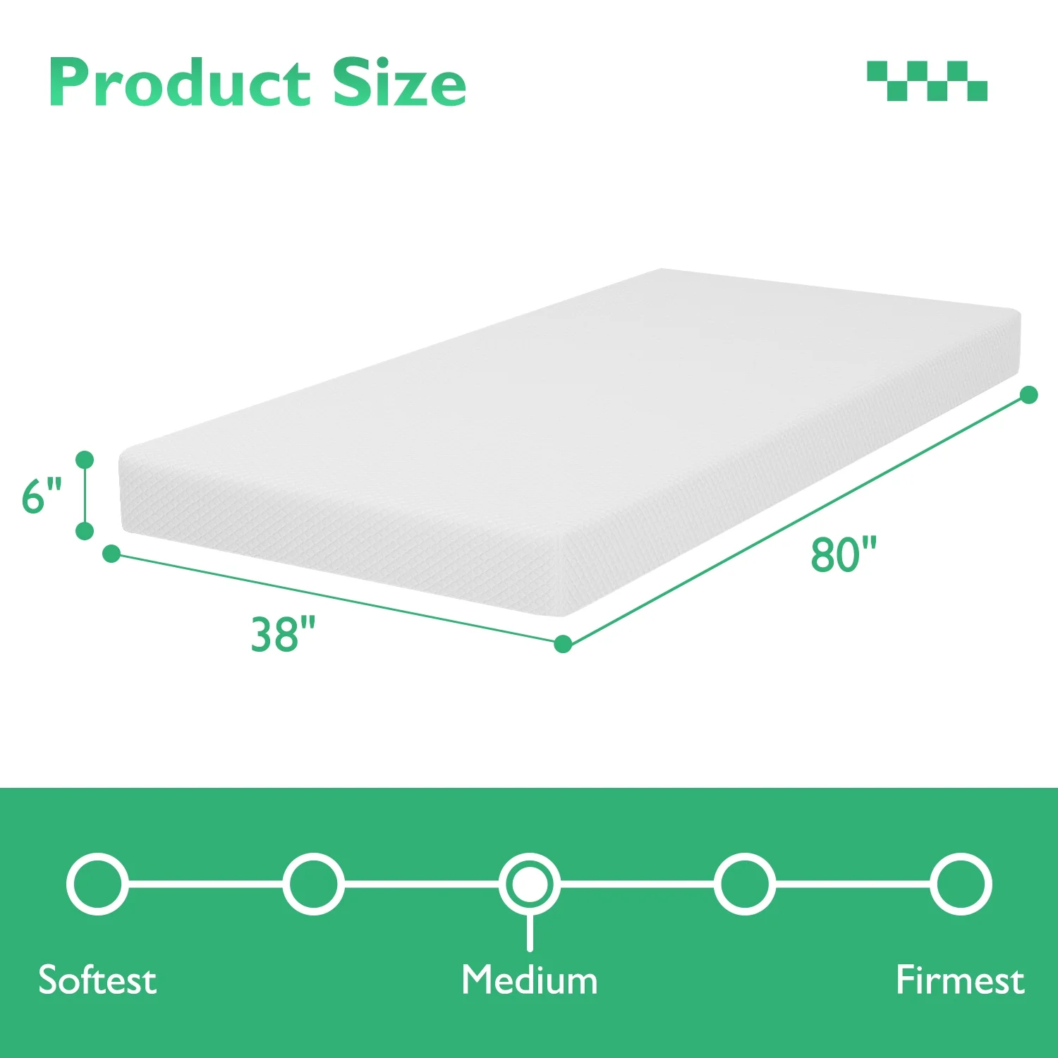 YRLLENSDAN 6 Inch Gel Memory Foam Mattress Medium Firm Mattresses Bed-in-a-Box, Twin - Inhomebuy
