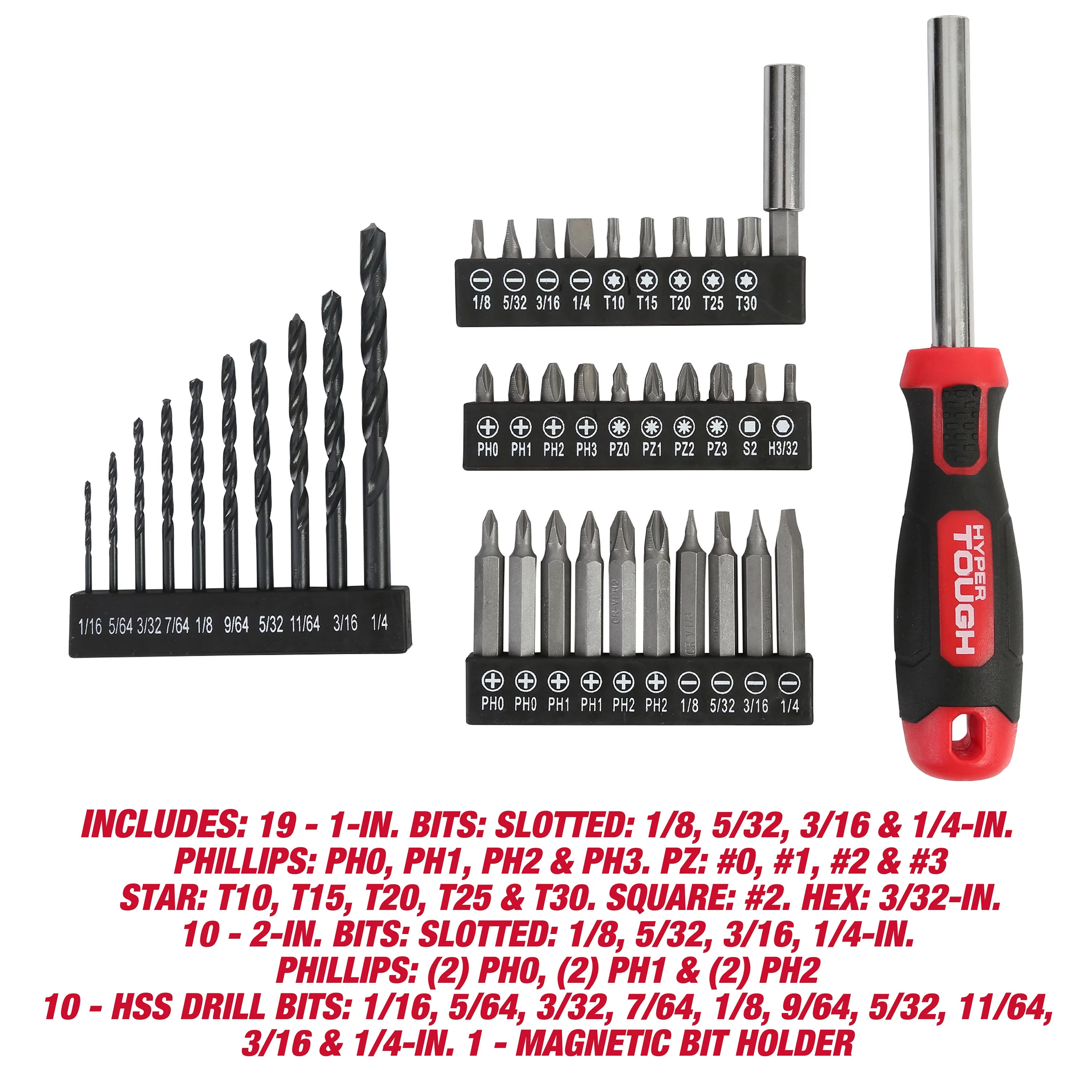 Hyper Tough 12V Max* Lithium-Ion Cordless 3/8-Inch Drill Driver 50-Piece Project Kit and 1.5Ah Battery, Gifts For Mom and Dad, Model 99312 - Inhomebuy