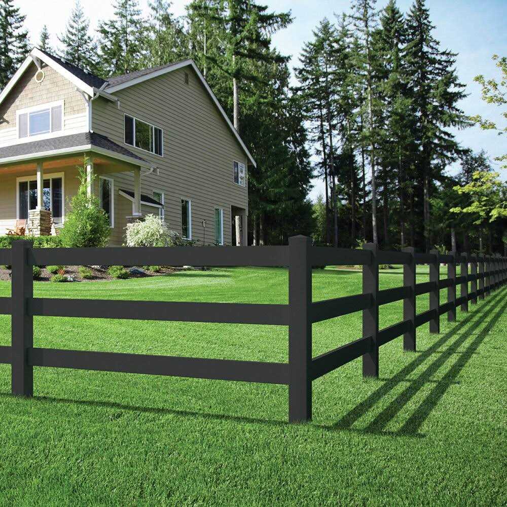 Outdoor Essentials Pro-Series 6 ft. H x 8 ft. W White Vinyl Lafayette Spaced Picket Fence Panel - Inhomebuy