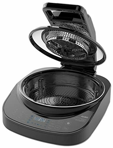 AirGO 5-in-1 Cooking System |AP360| Crepe/Naan Maker, Mini-Oven, Indoor Grill, Air Fryer, Robotic Stir Fryer - Inhomebuy