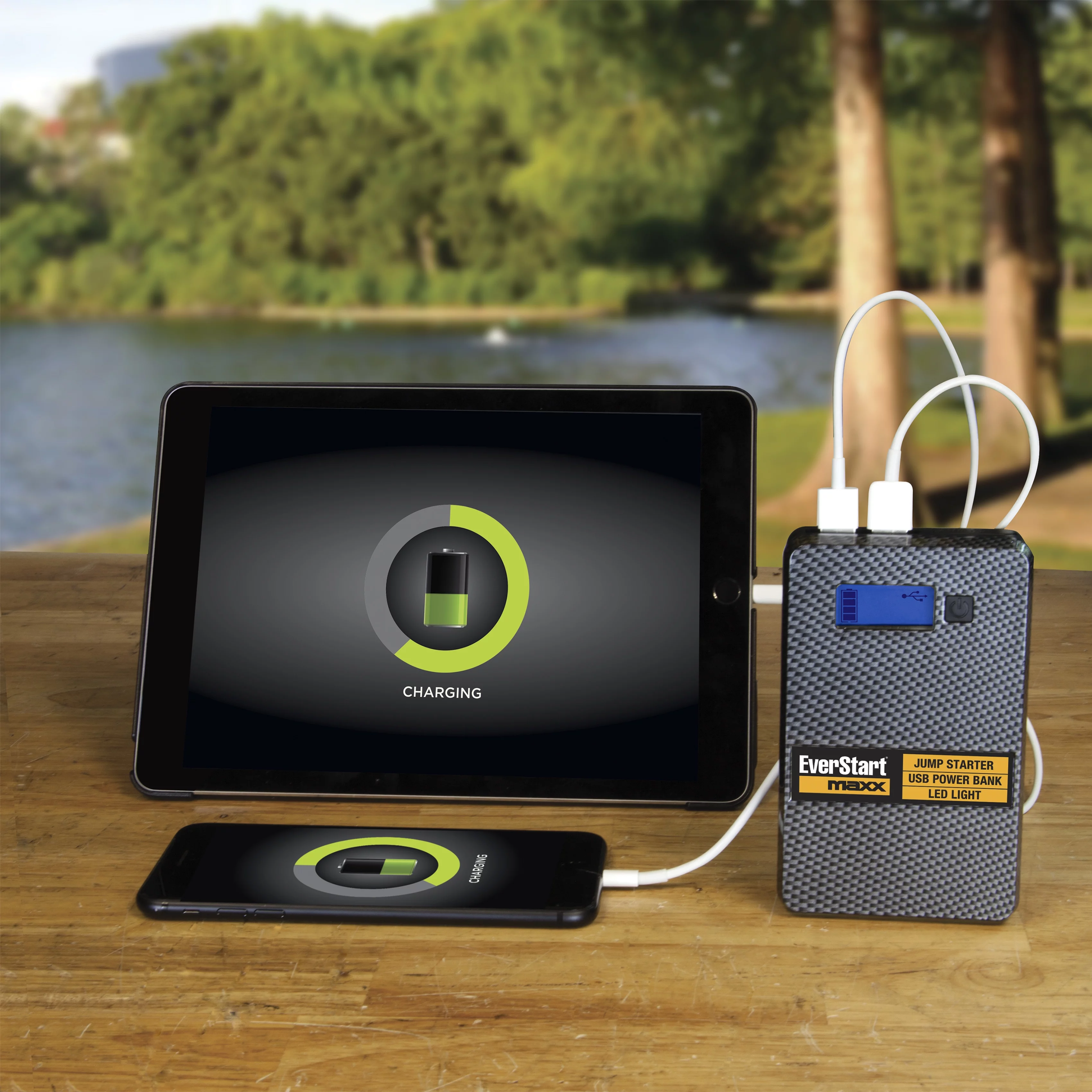 Everstart Maxx Compact 800 Amp 12 Volts Lithium Jump Starter with USB - Inhomebuy