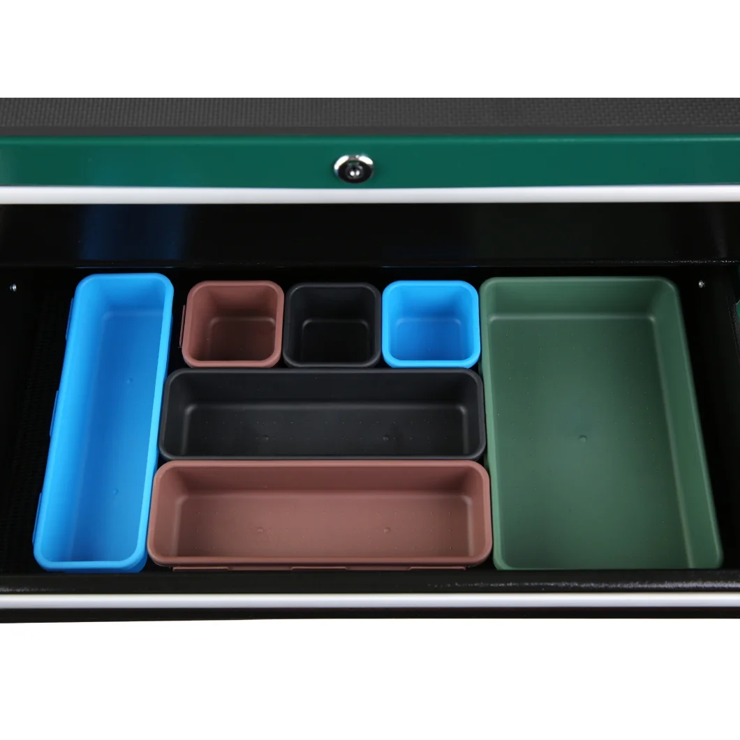 5 Drawers Rolling Tool Chest with Wheels, Portable Rolling Tool Box on Wheels, Tool Cabinet Organizer for Garage, Workshop, Home Crafts Use, Blue - Inhomebuy