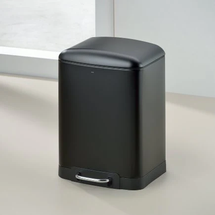 Pedal bin Davino Black - 12L - Inhomebuy