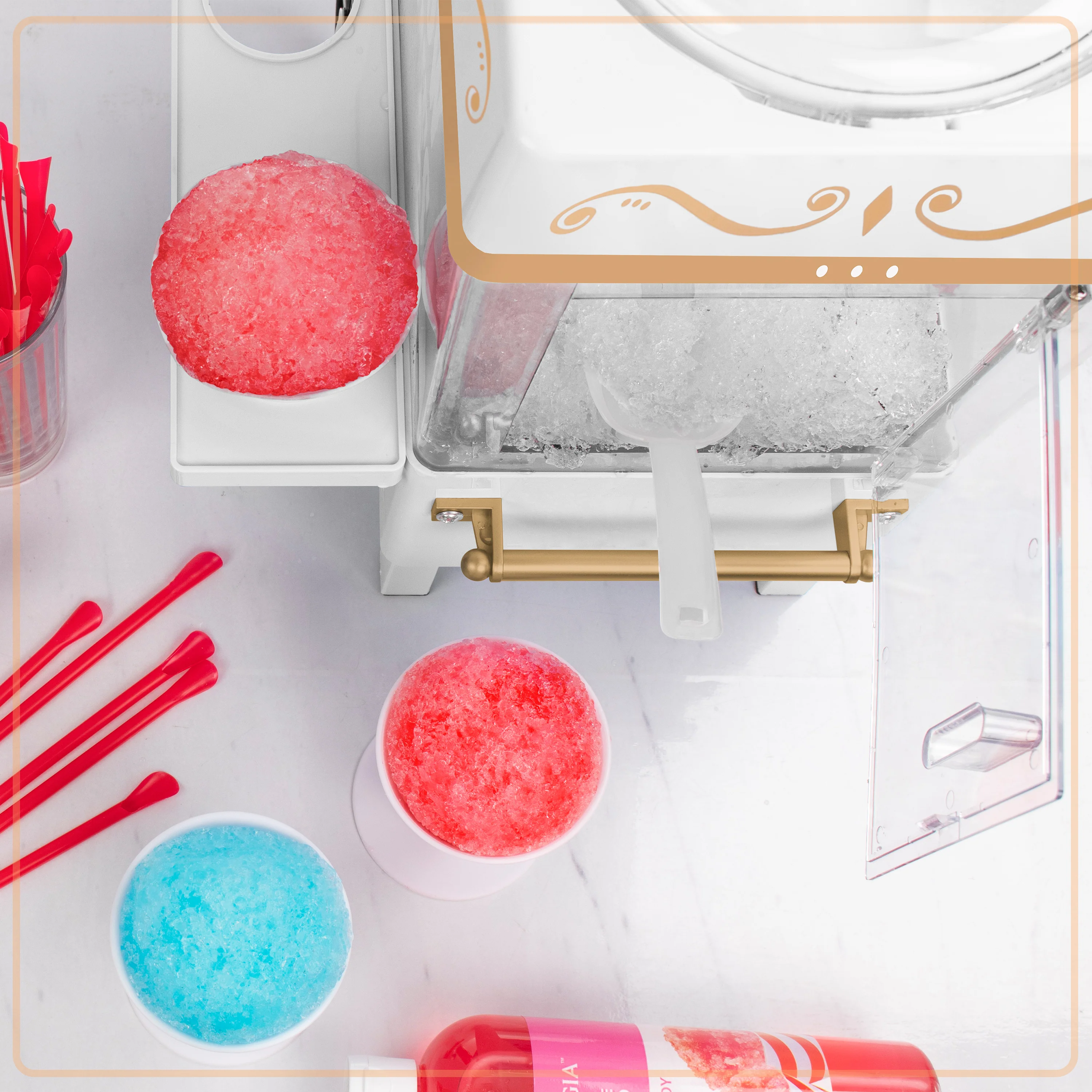 Vintage Snow Cone Maker, White - Inhomebuy