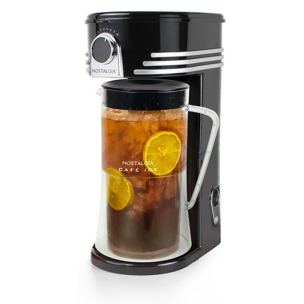 Café' Ice 3-Quart Iced Coffee and Tea Brewing System with Plastic Pitcher, Black - Inhomebuy