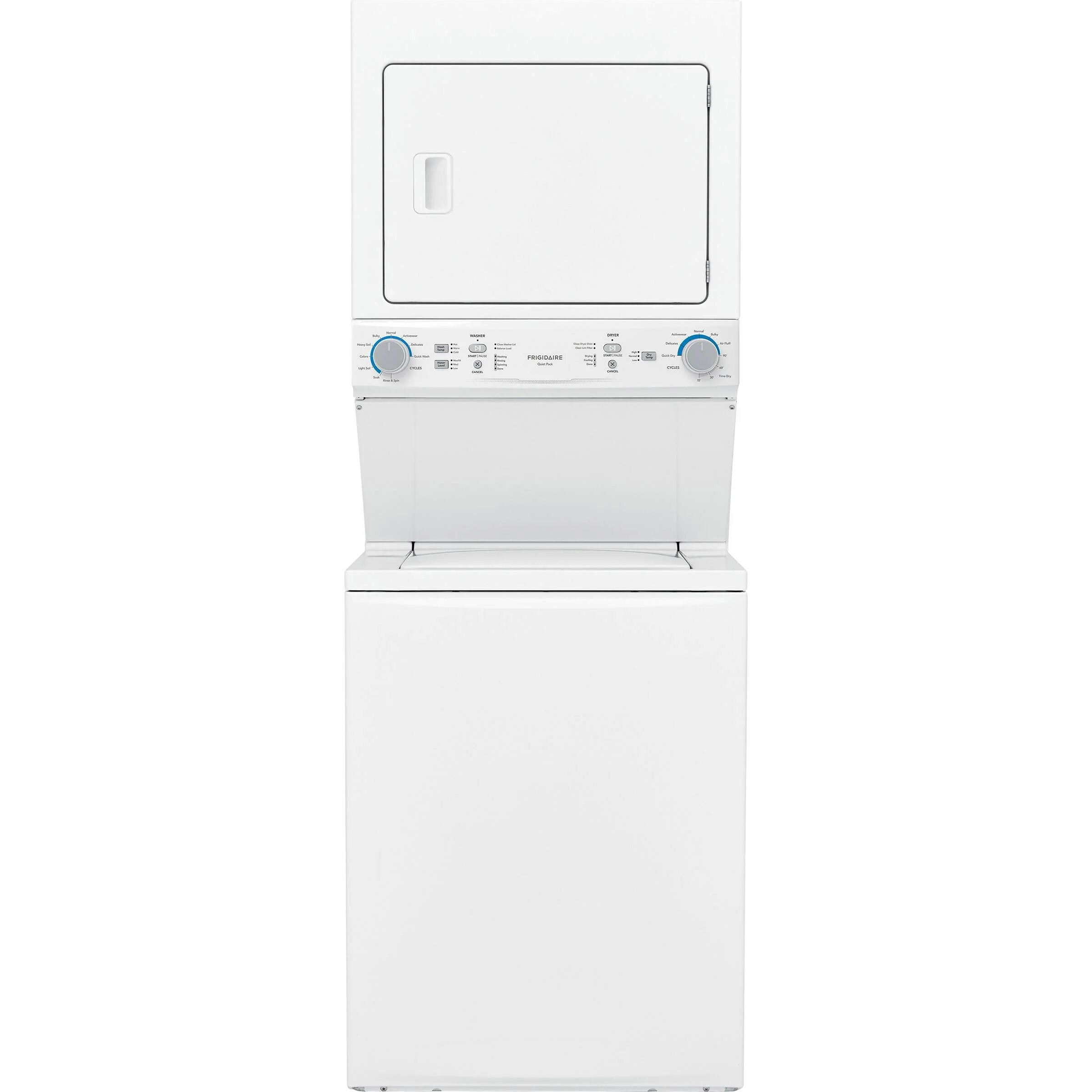 FRIGIDAIRE 27 IN. WHITE ELECTRIC 4.5 CU. FT. IEC WASHER AND 5.5 CU. FT. DRYER LAUNDRY CENTRE - FLCE7 - Inhomebuy