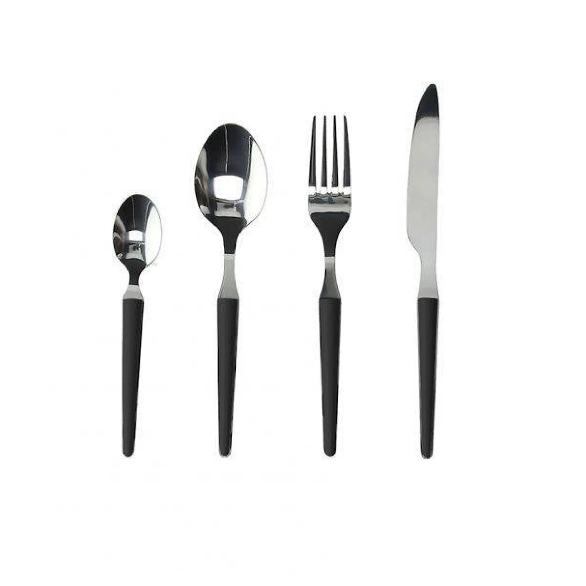 Anthony Zen Black Cutlery 24 pcs - Inhomebuy