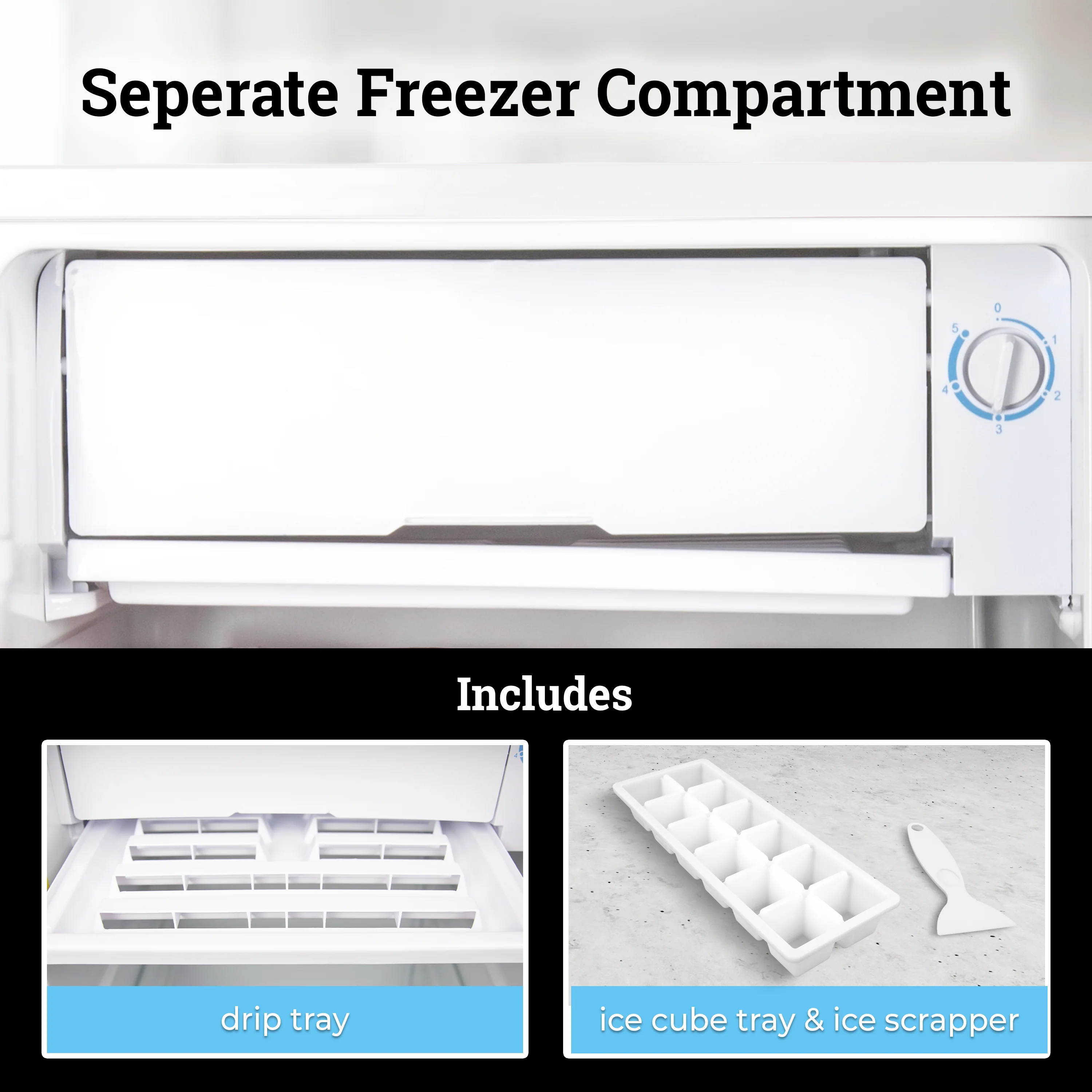 Igloo 2.6 Cu. Ft. Refrigerator w/ Freezer, White - Inhomebuy