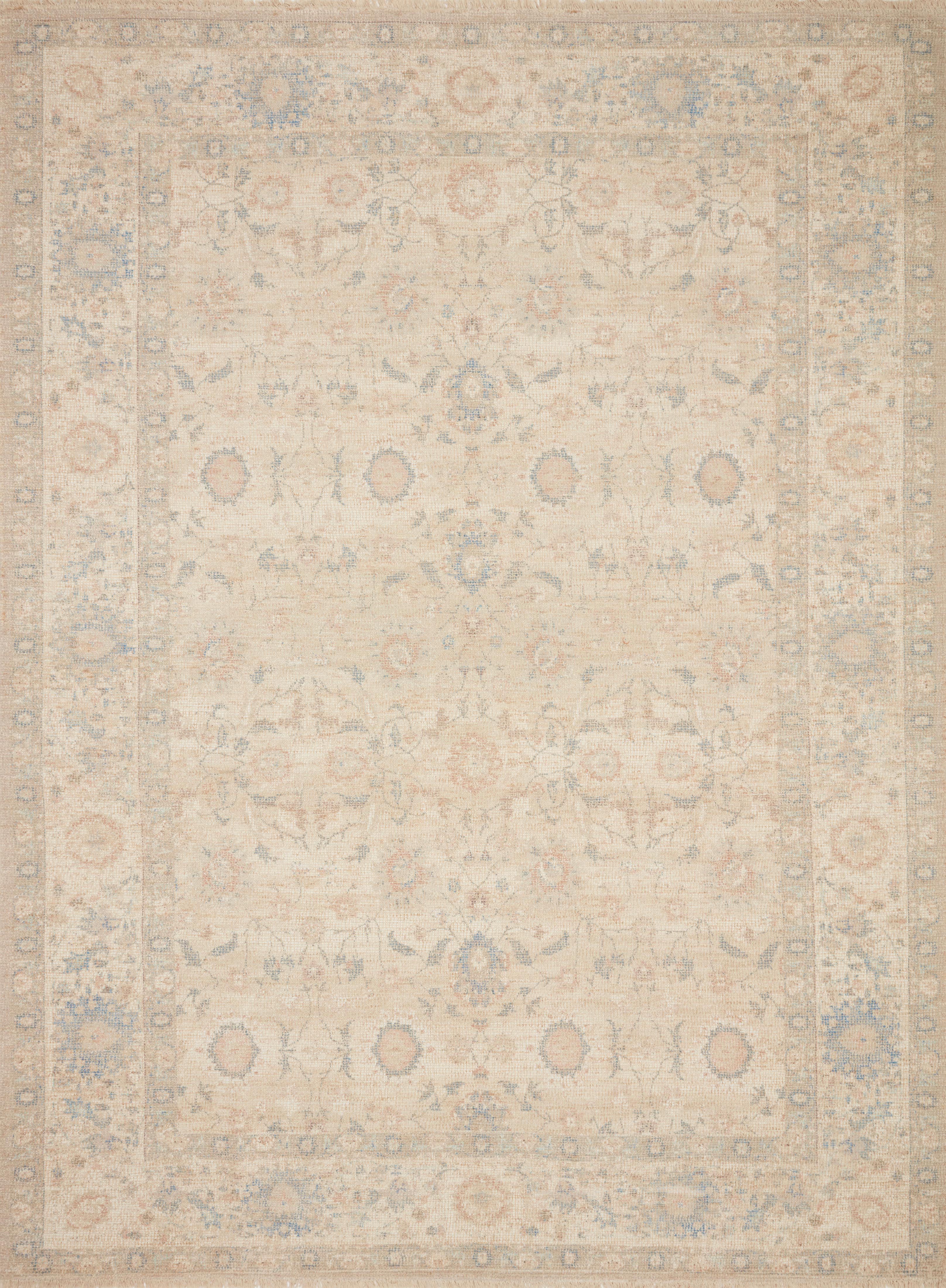 Loloi Rugs Priya Collection Rug in Natural, Blue - 9'3