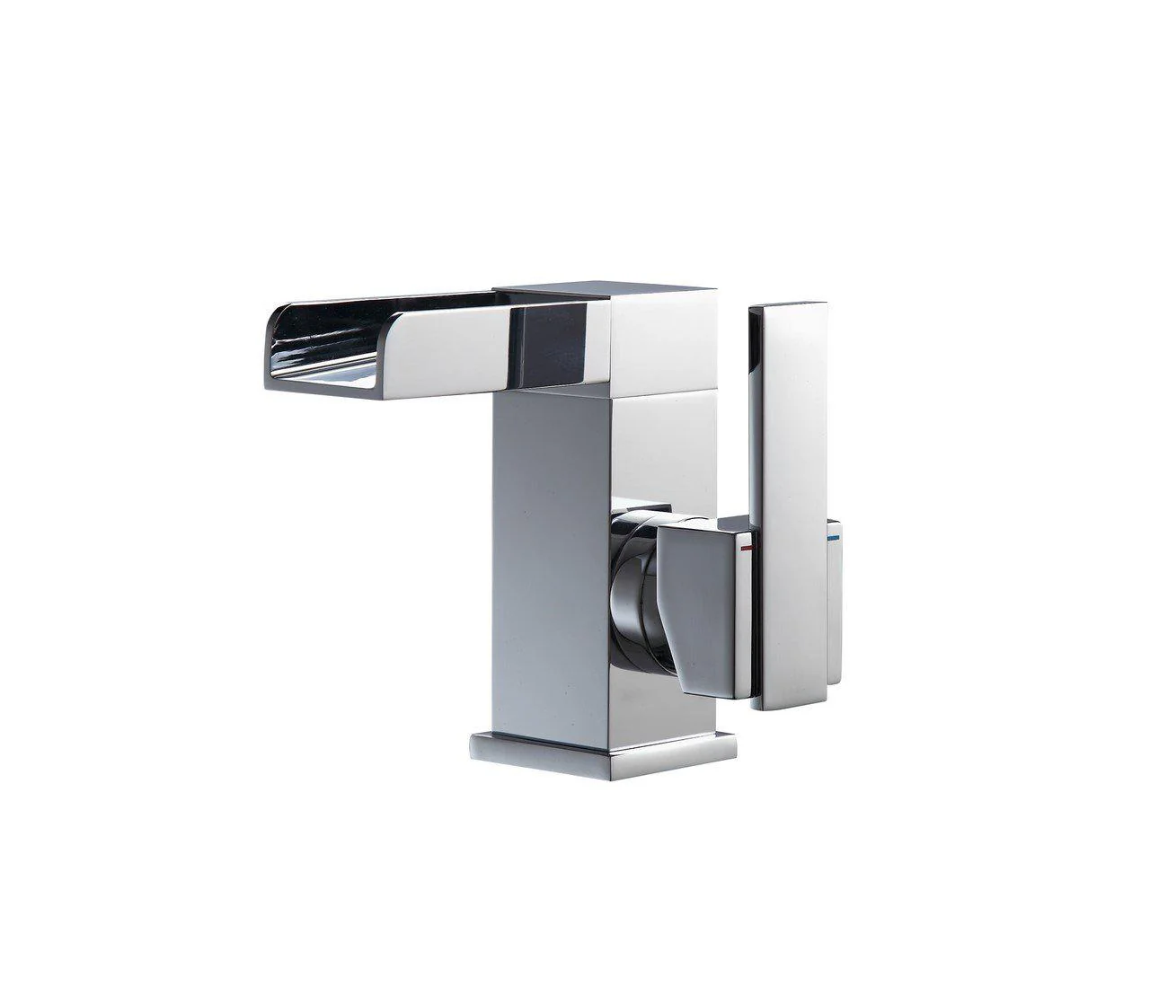KubeBath Aqua Fontana Single Lever Waterfall Faucet - Chrome, AFB103 - Inhomebuy