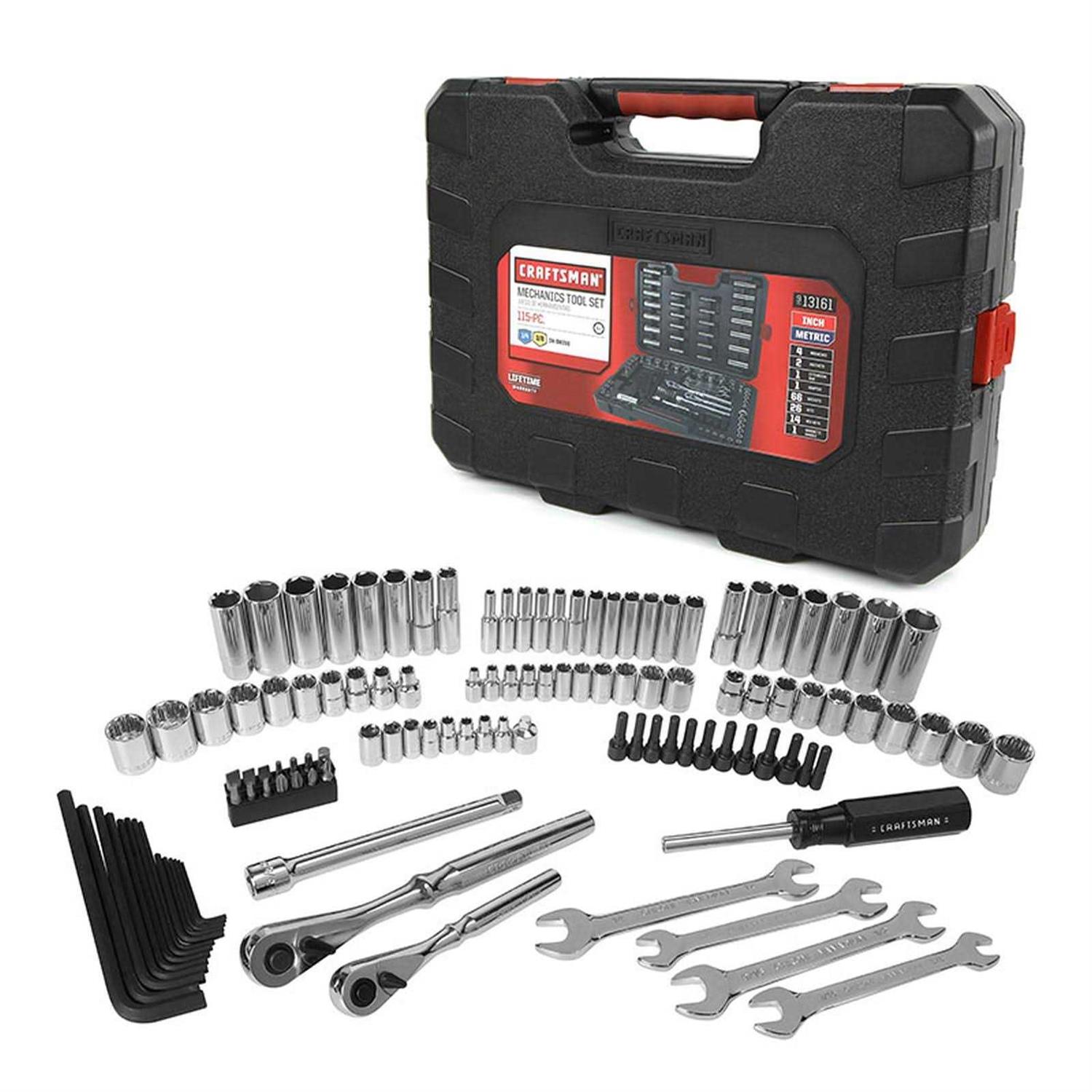 Craftsman Mechanic Tool Set 230 Piece with 3 Drawers - Inhomebuy