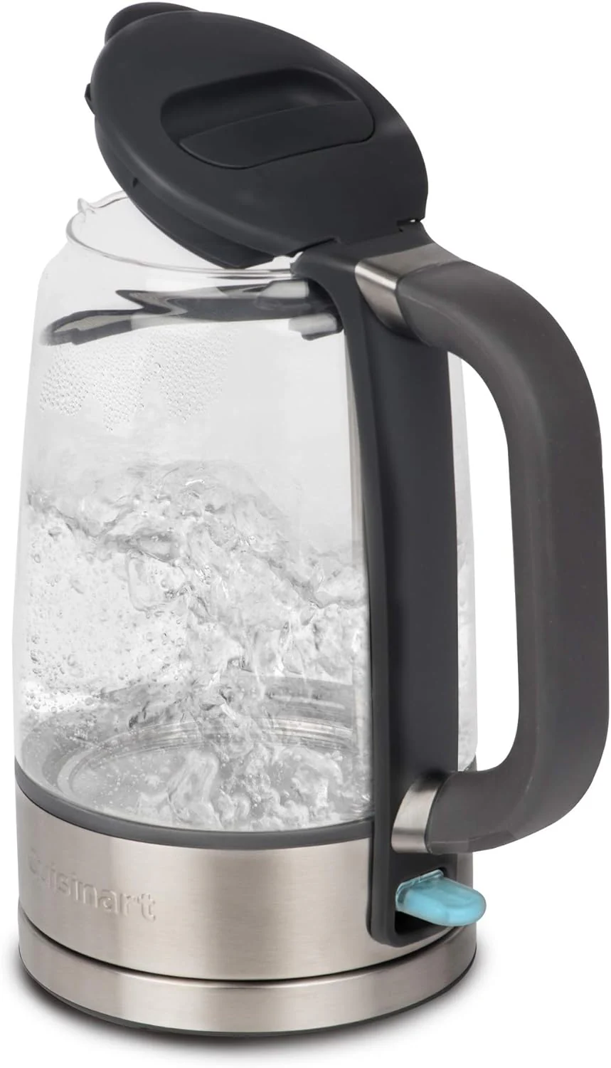 Cuisinart Glass Kettle: 1.7L, 1500W, brushed s/s | GK-17C - Inhomebuy