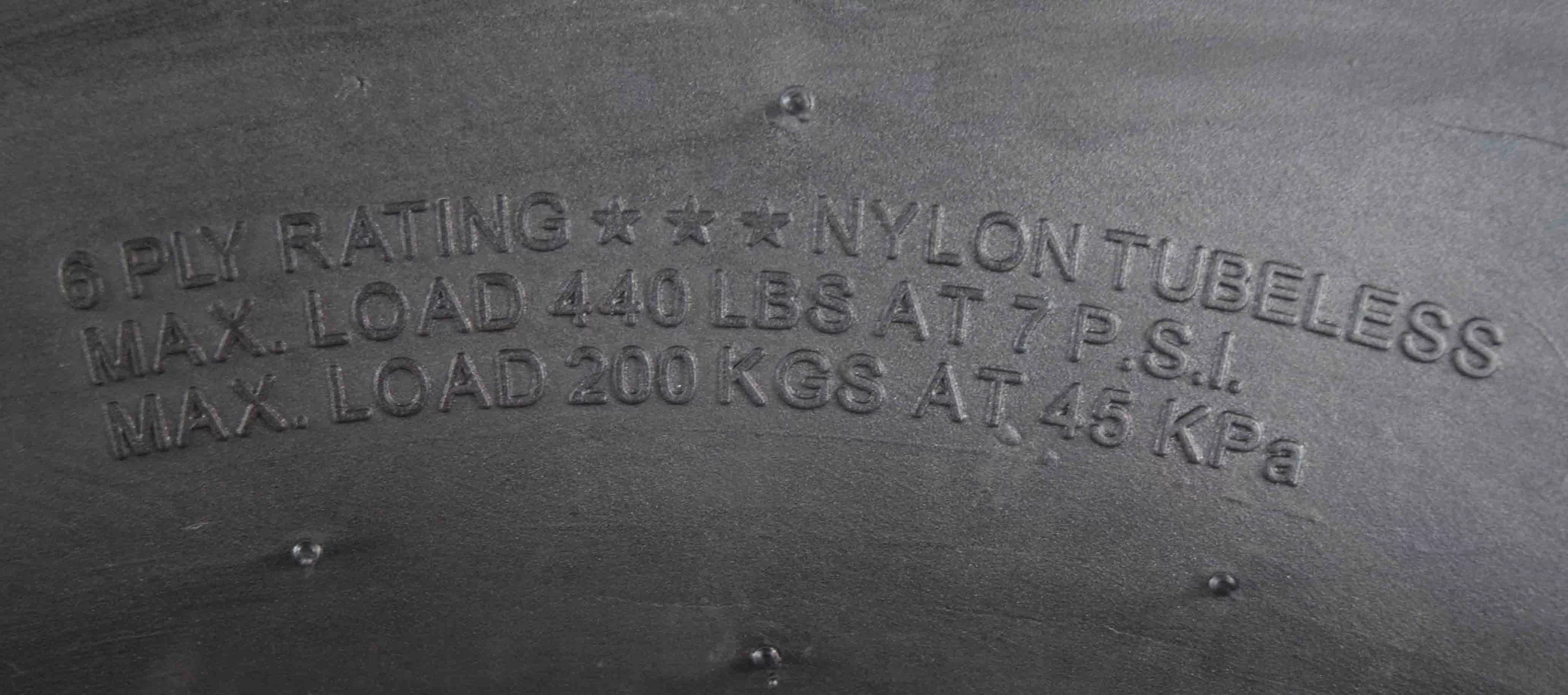 MASSFX 23x11-10 6 Ply Golf Cart Tire 23x11x10 & Black Wheel Kit A240 10x7 4/101.6 - Inhomebuy